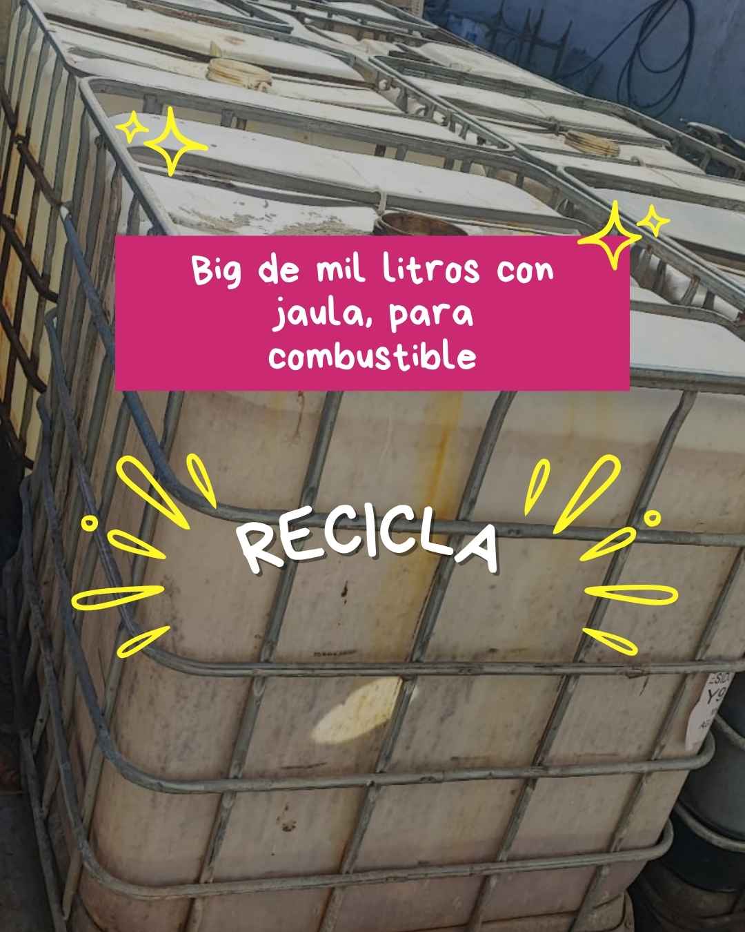 Bidones de 1000 Litros con Jaula | IBC Reutilizables para Combustibles y Agroquímicos