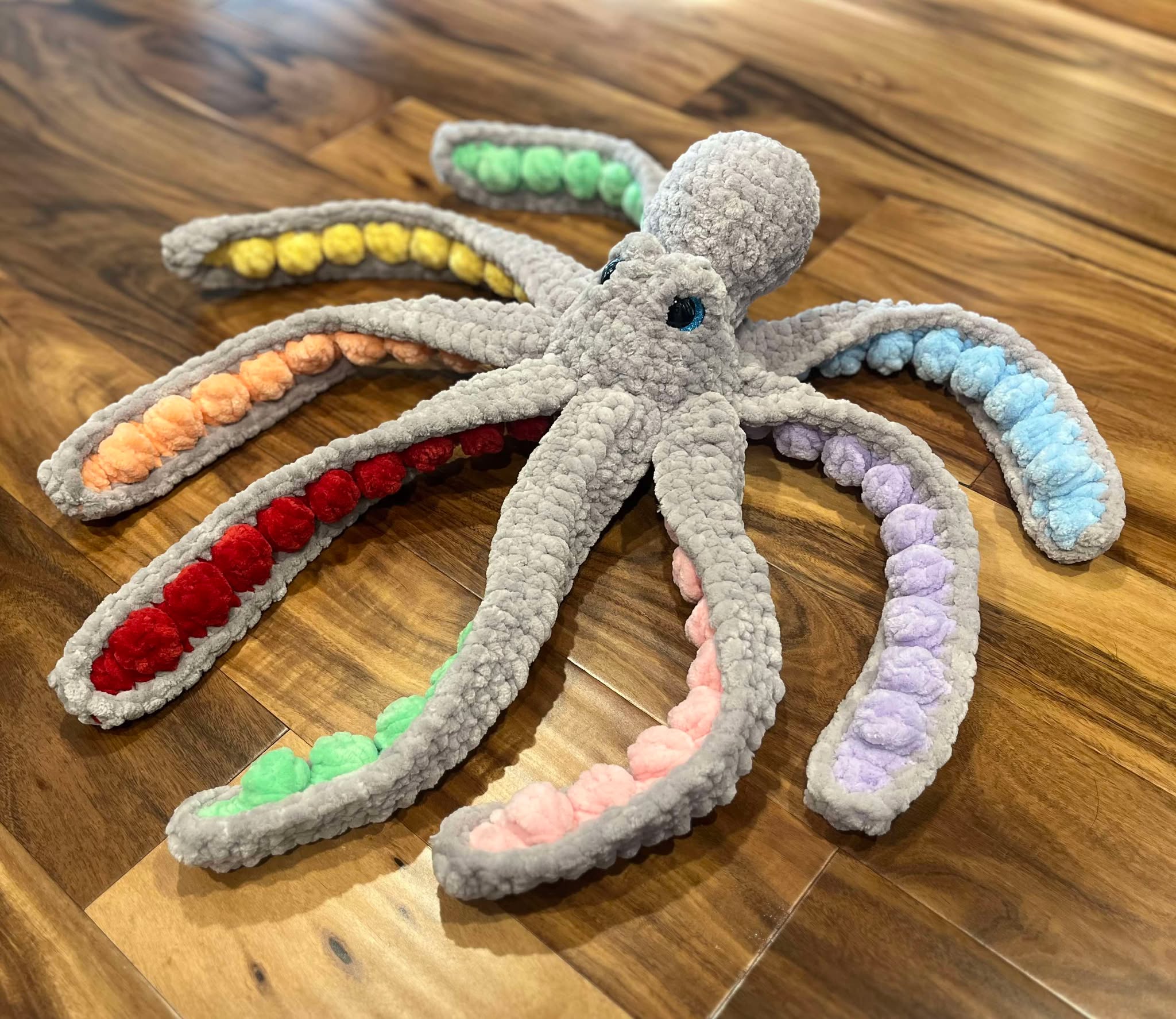 Rainbow Tentacle Kraken Plushie