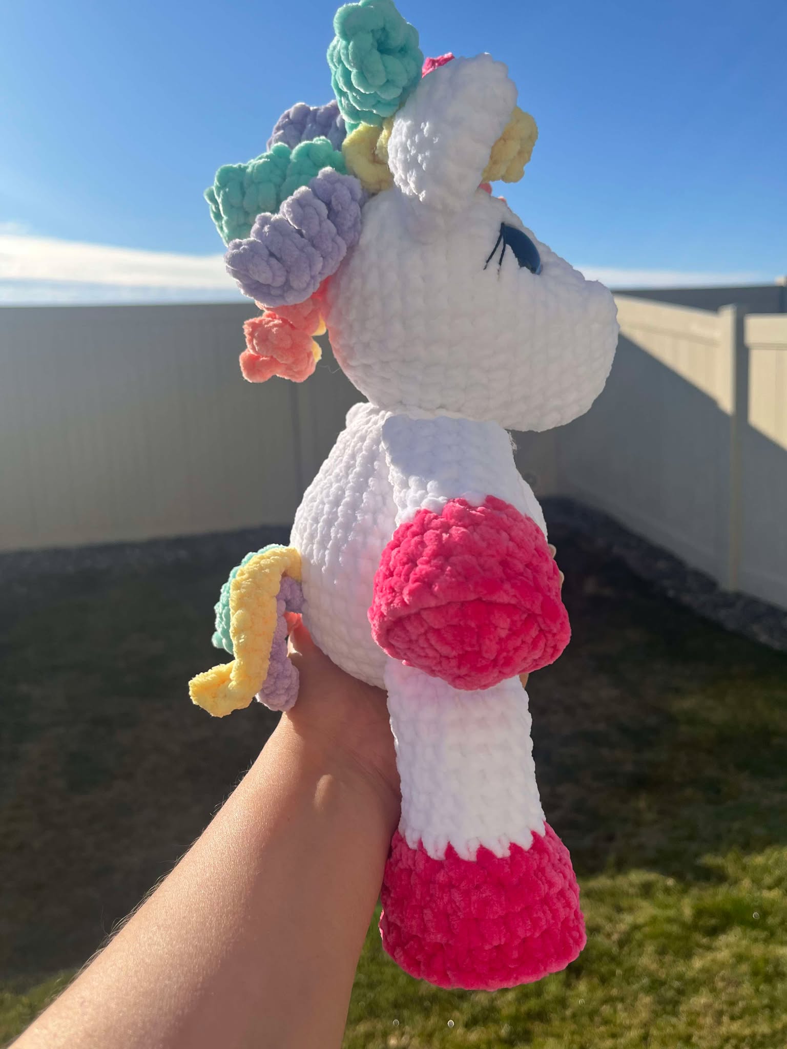 Vibrant Unicorn Plush
