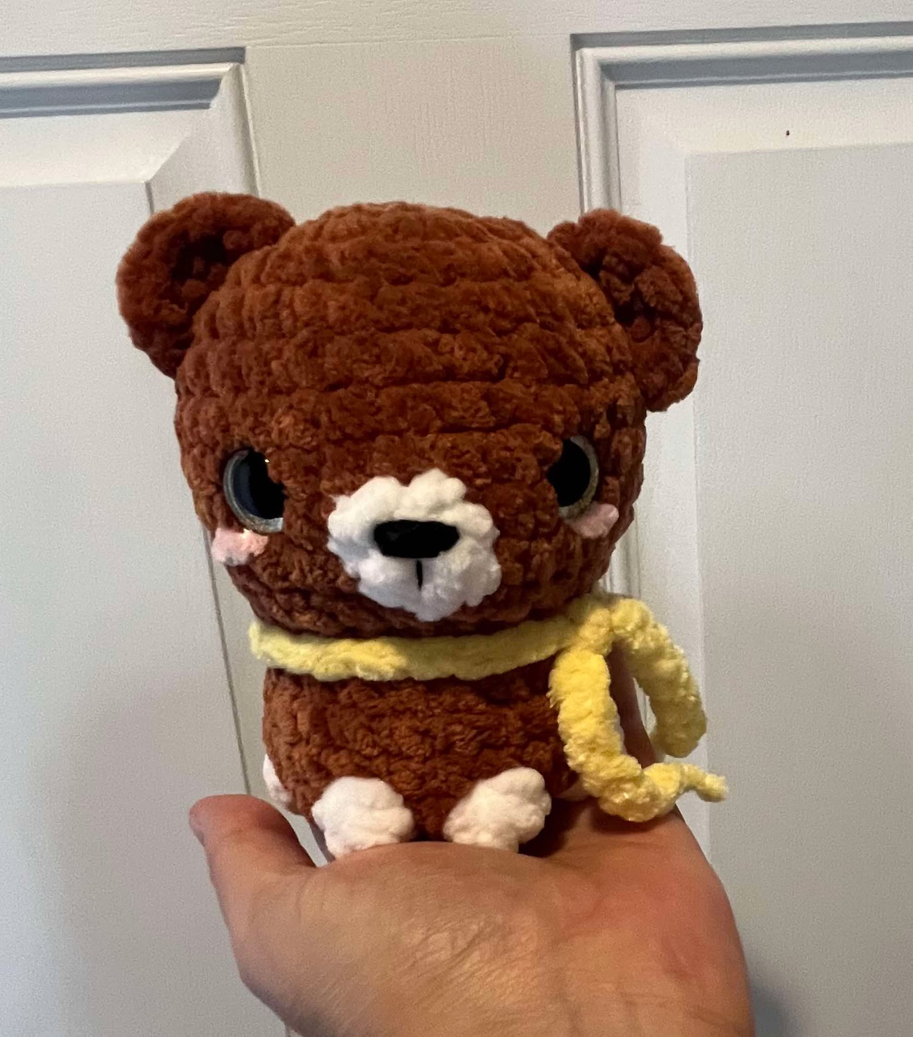 Brown Crocheted Bear