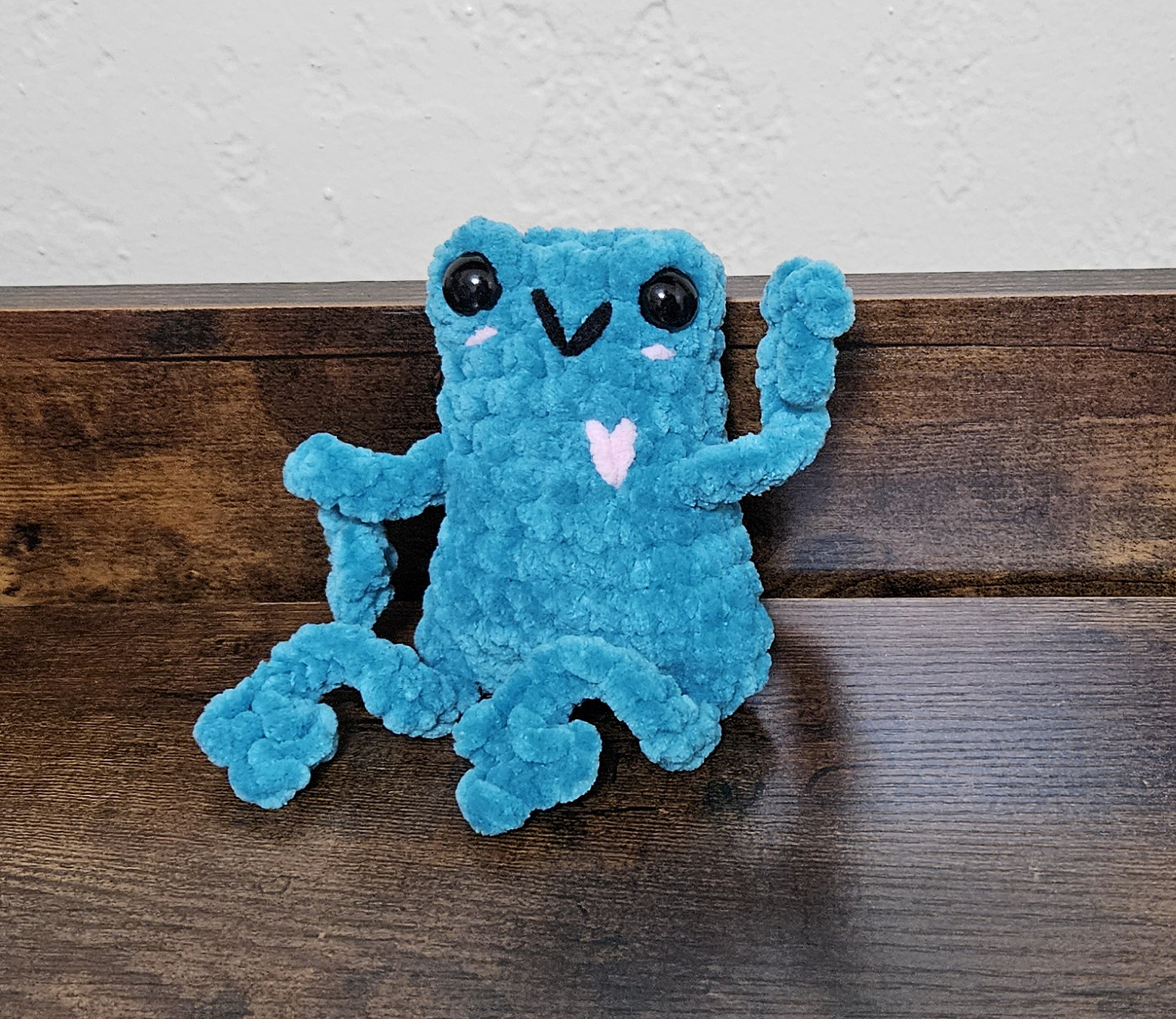 Crochet Leggy Frog Plushie