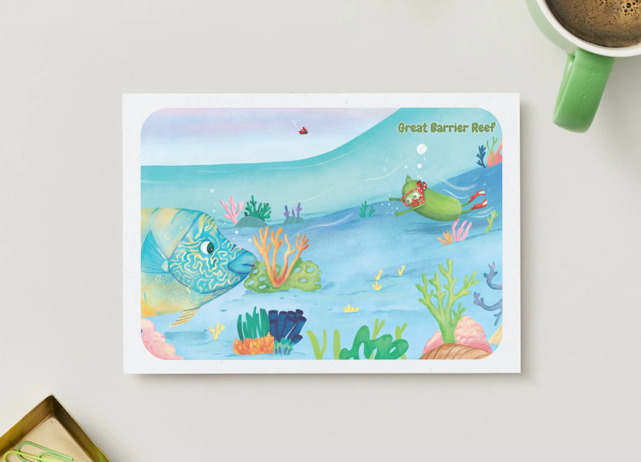 Book Themed Postcards 