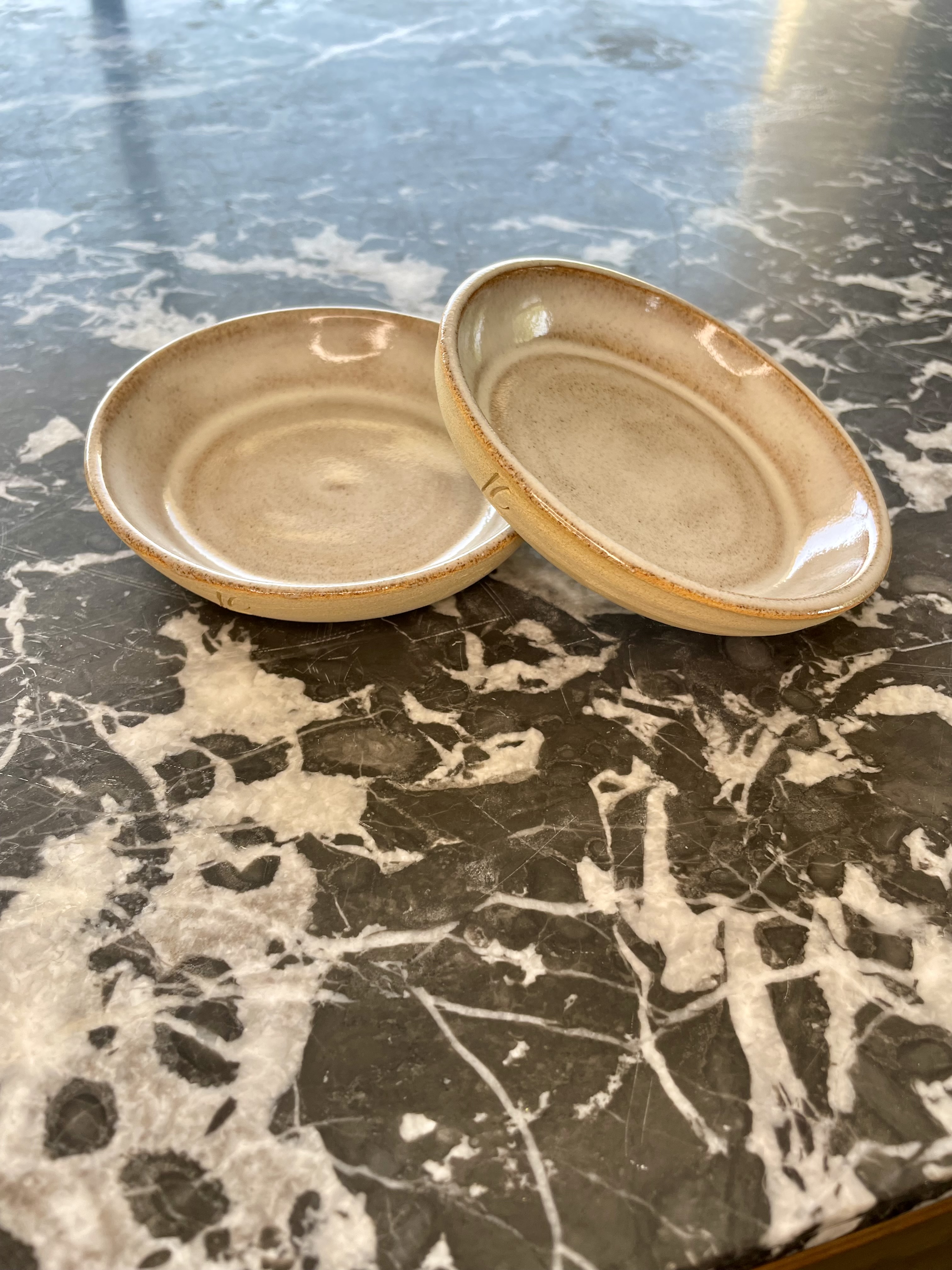 Coupelle en grès beige