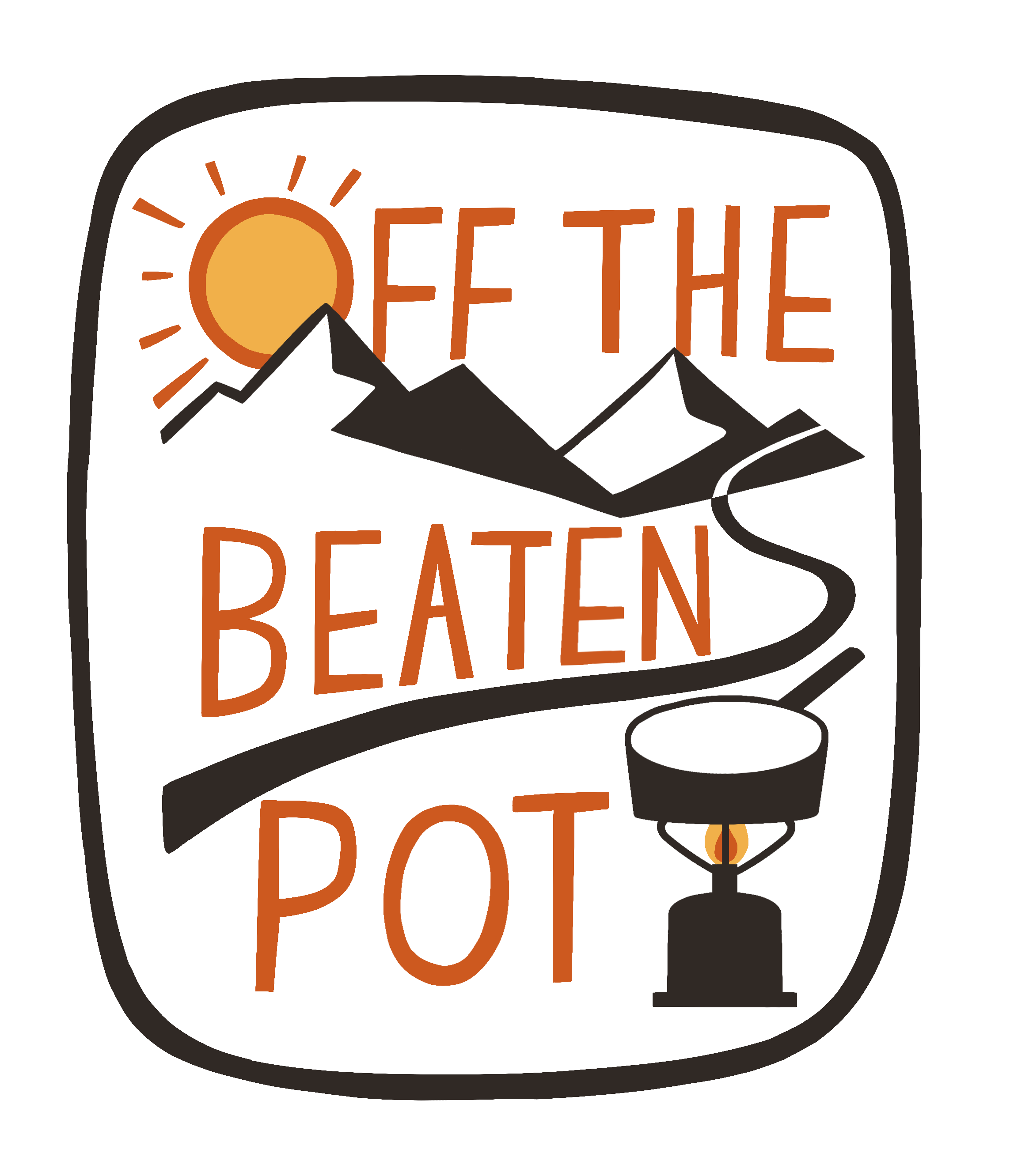 Die Cut 'Trail Patch Logo' Sticker