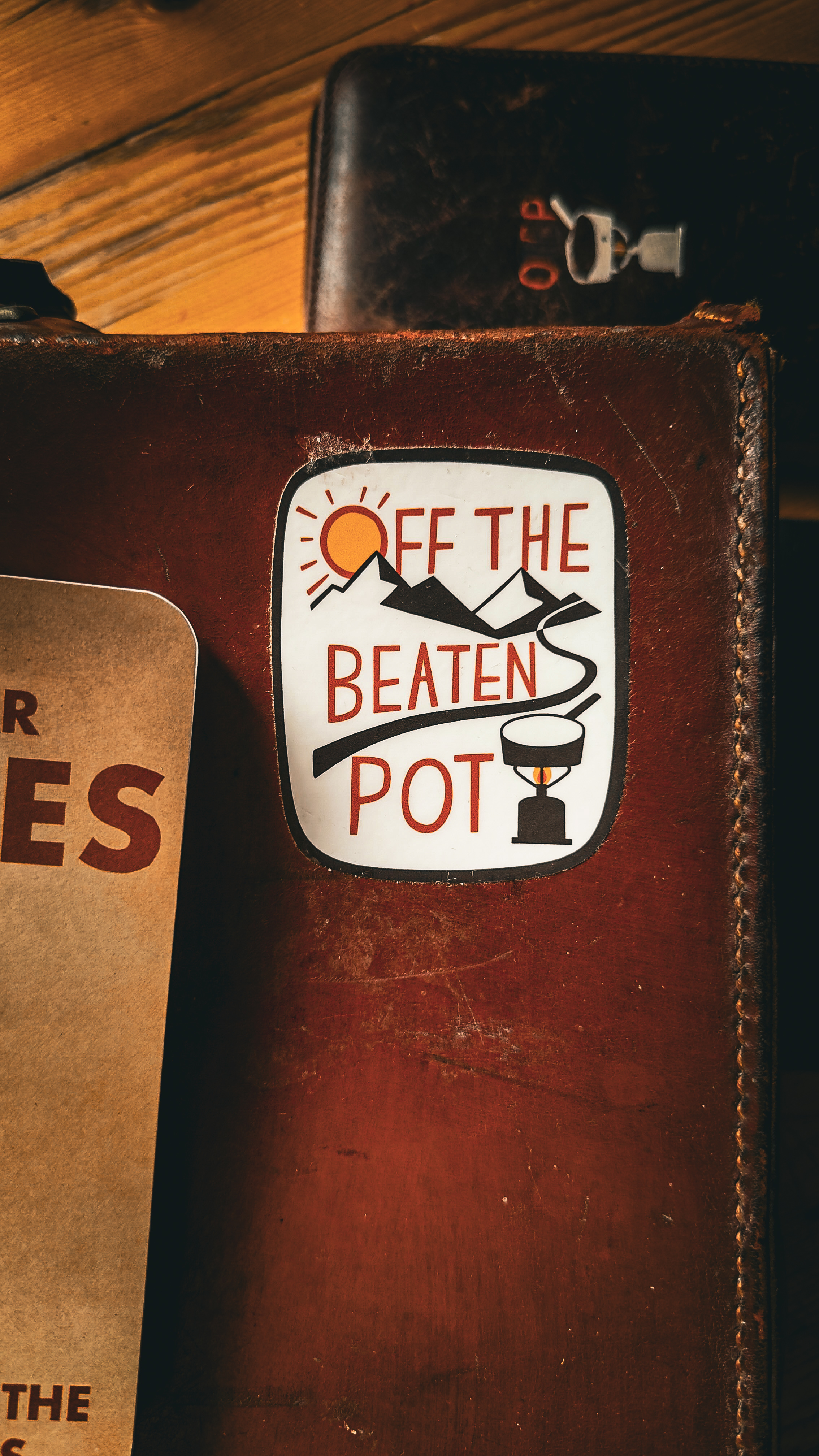 Die Cut 'Trail Patch Logo' Sticker