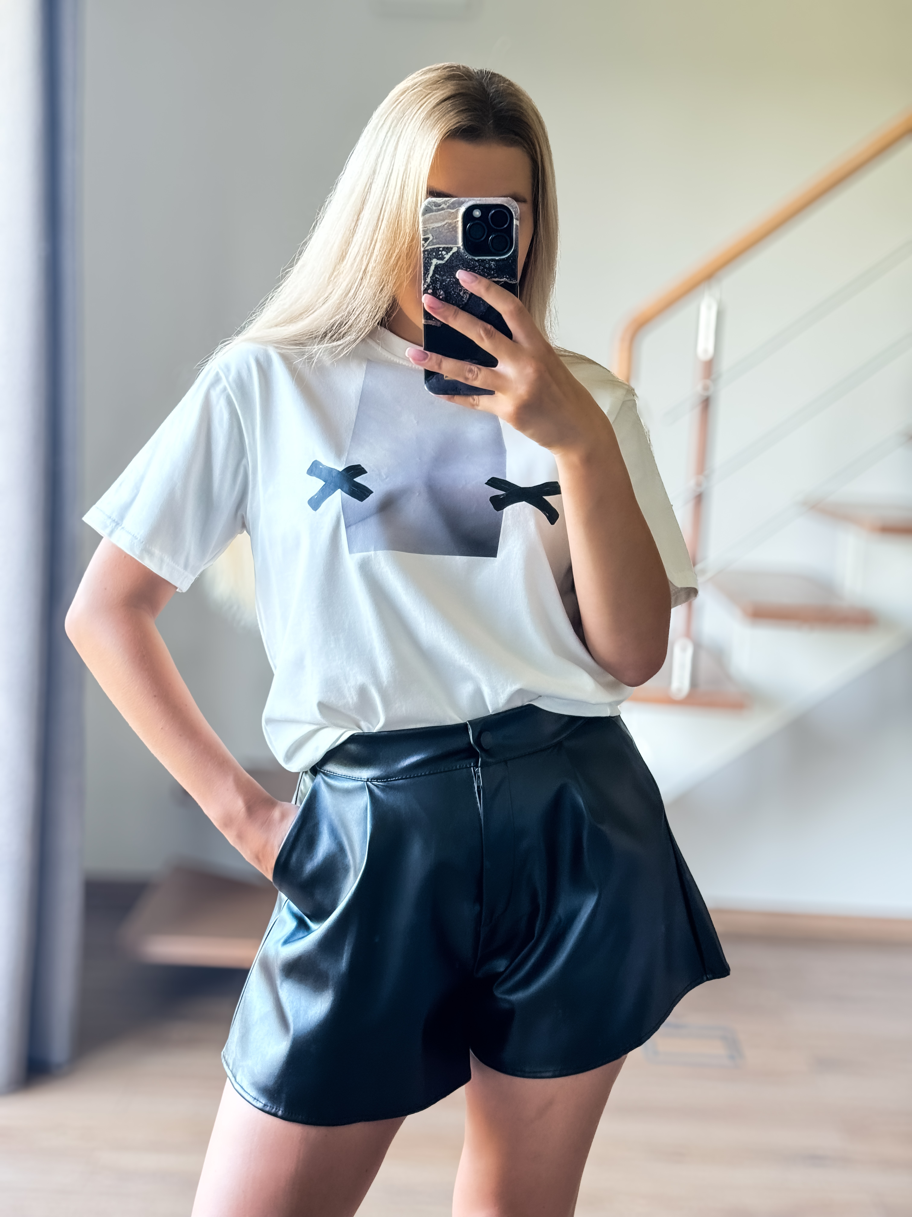 Juodi eko odos šortai