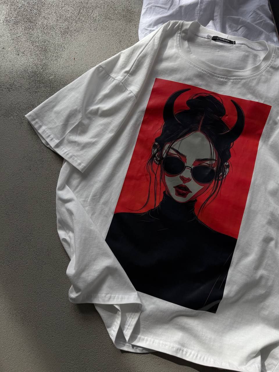 Balti marškinėliai “Devil”