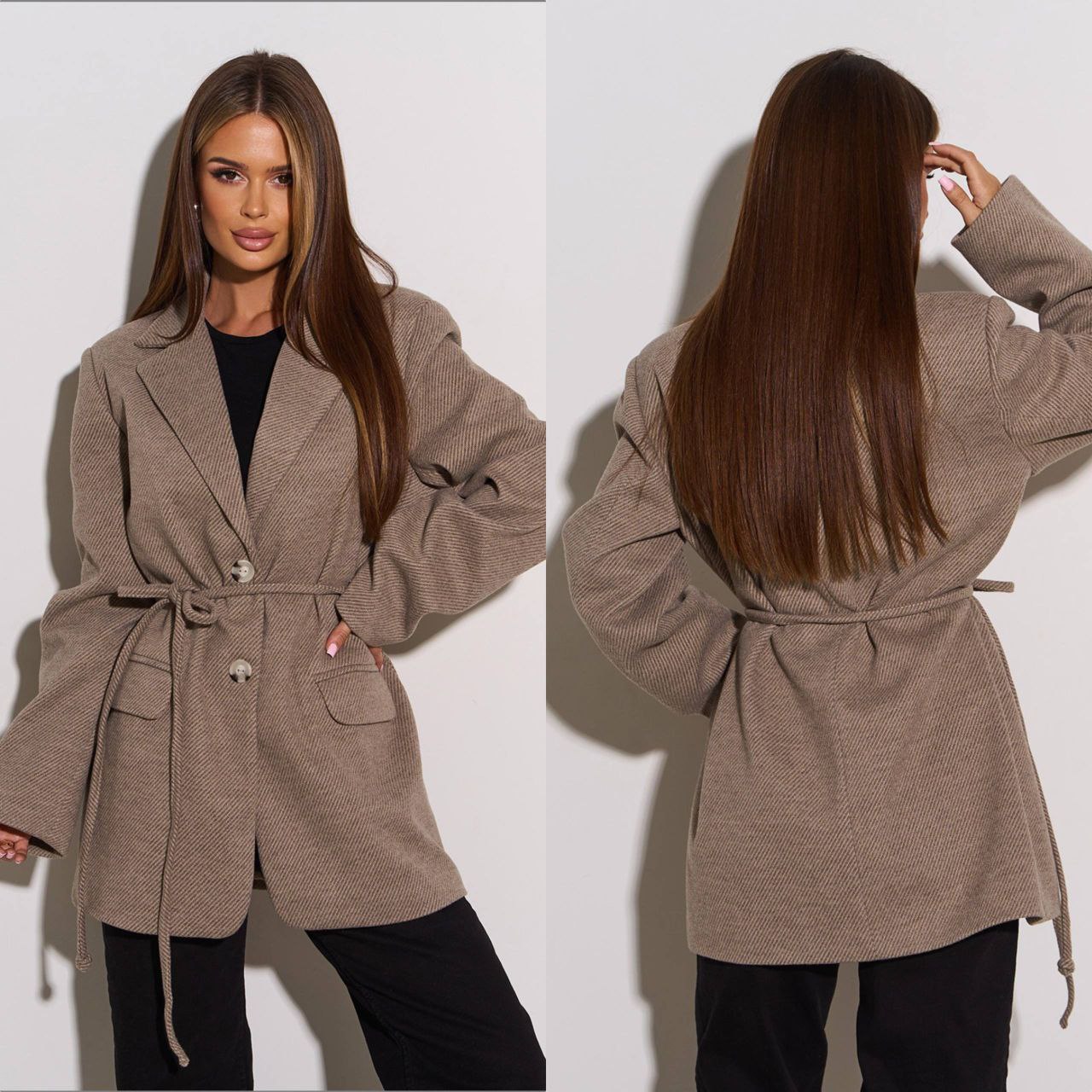 Švarkas su vilna “Oli”