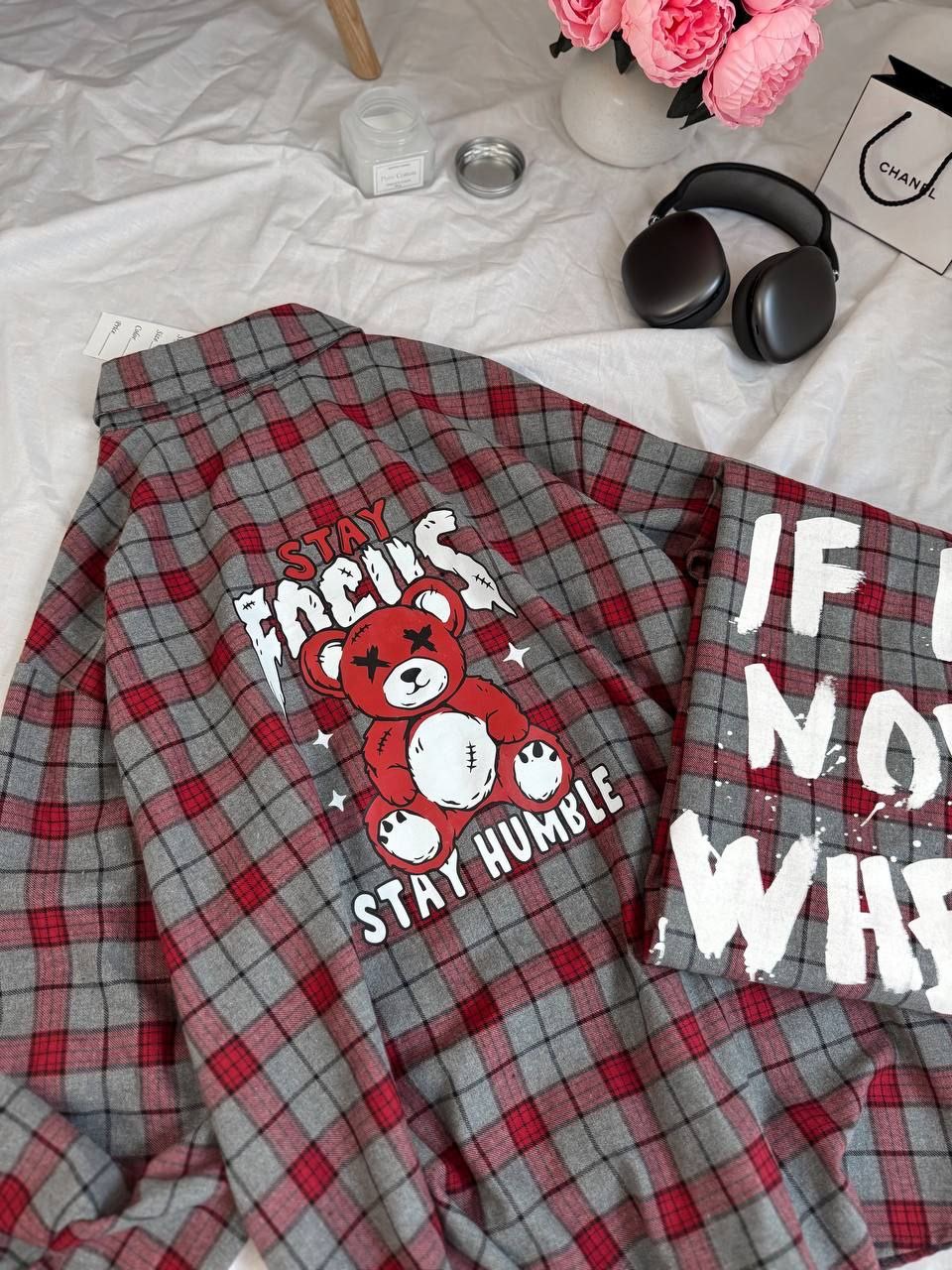 Languoti marškiniai “Stay focus”