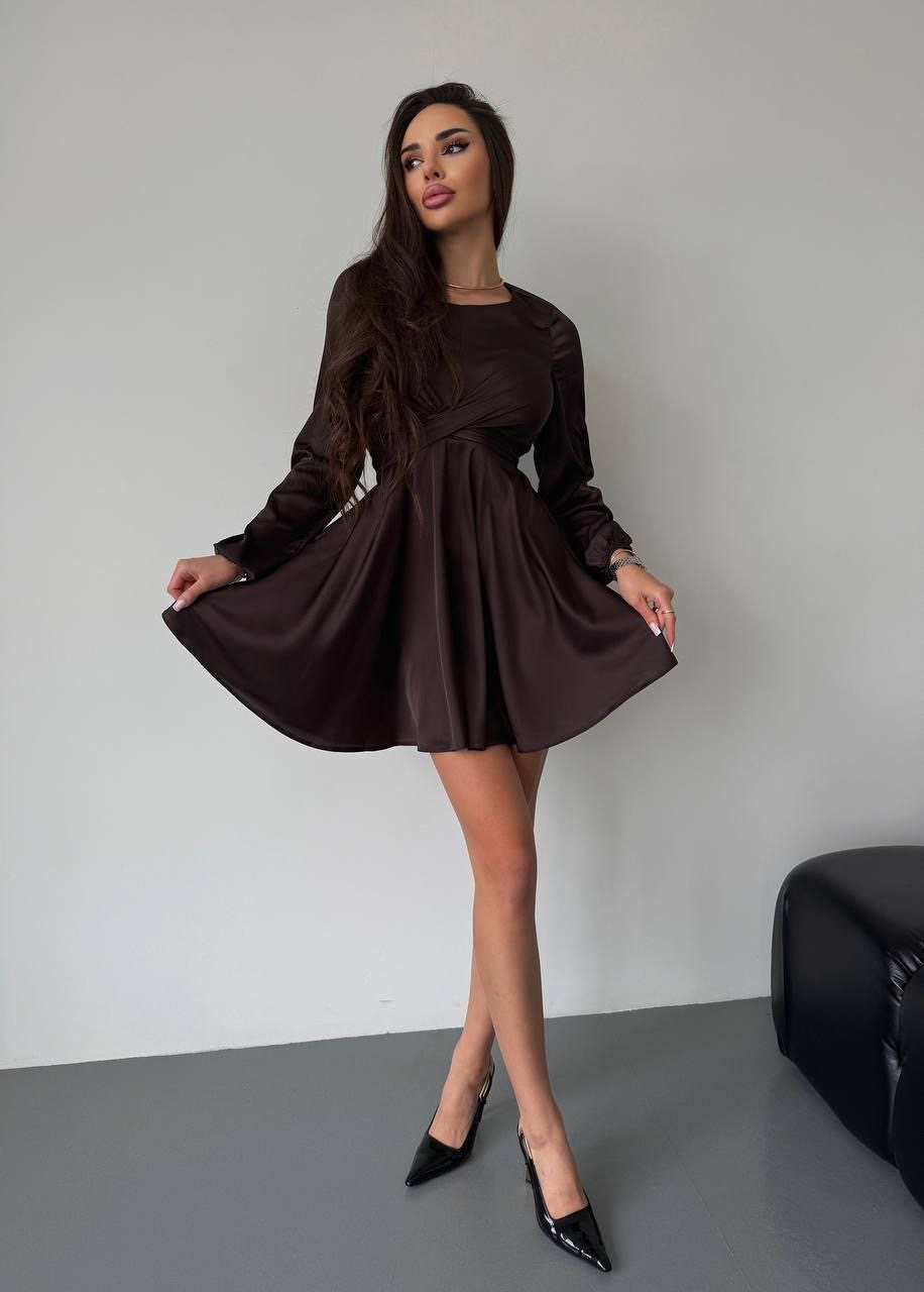 Rudos spalvos suknelė “Lili”
