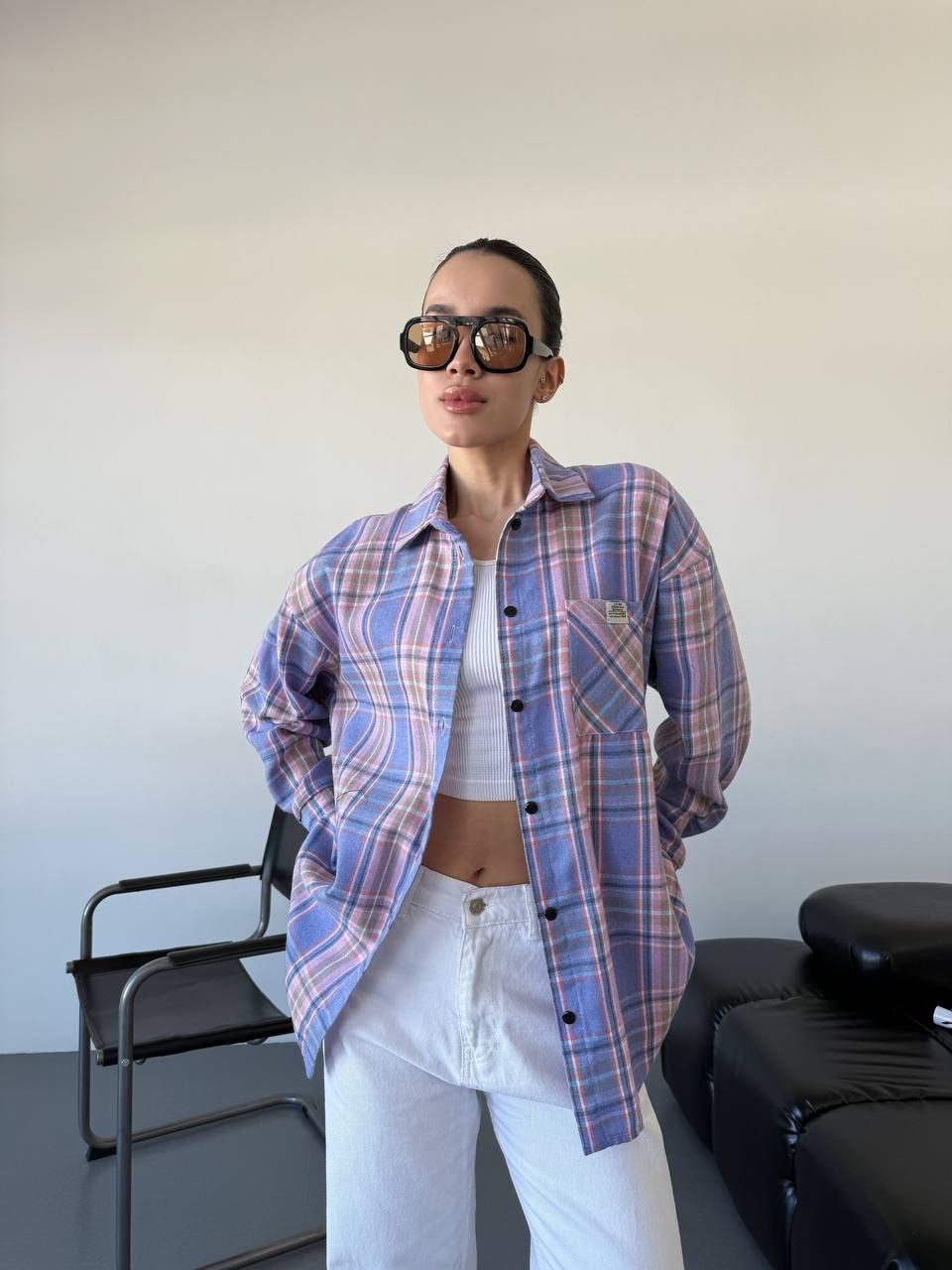 Flaneliniai marškiniai “Grape”