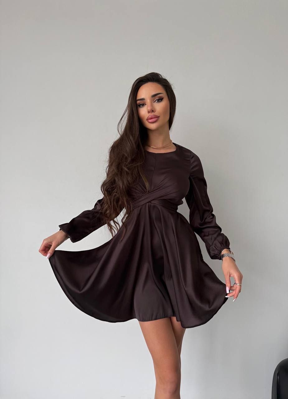 Rudos spalvos suknelė “Lili”