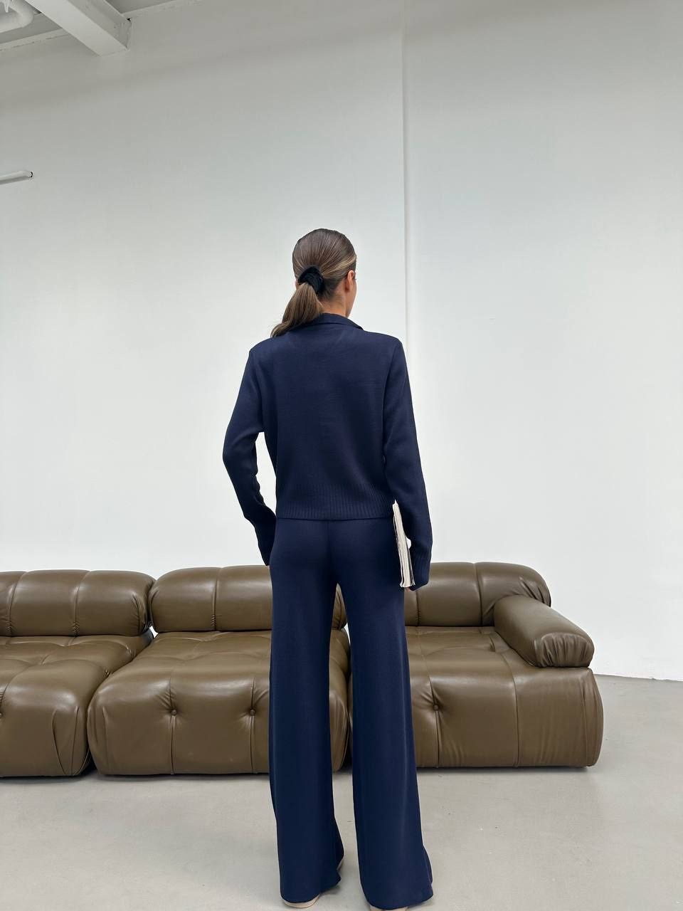 Mėlynas laisvalaikio kostiumėlis su vilna “Navy”