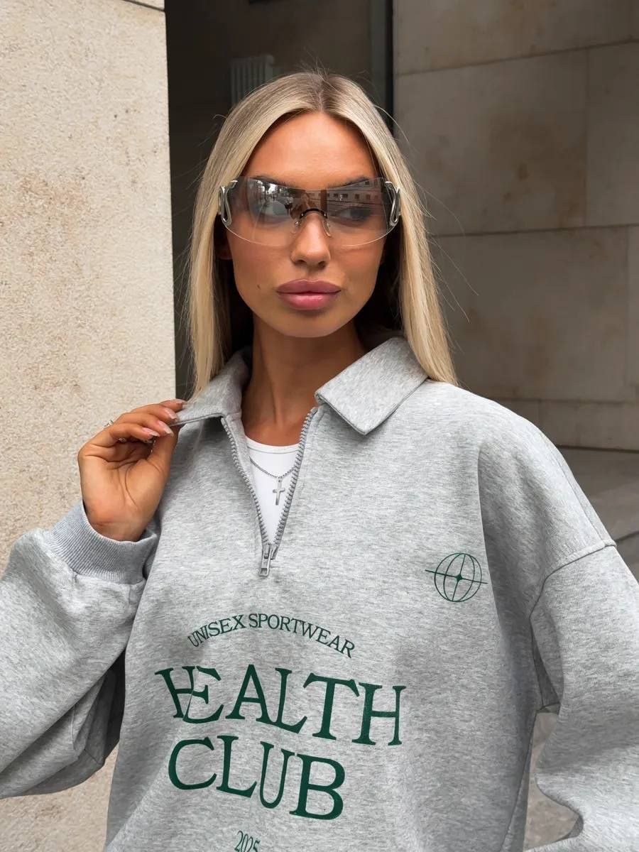 Pilkas laisvalaikio kostiumas "Health club"