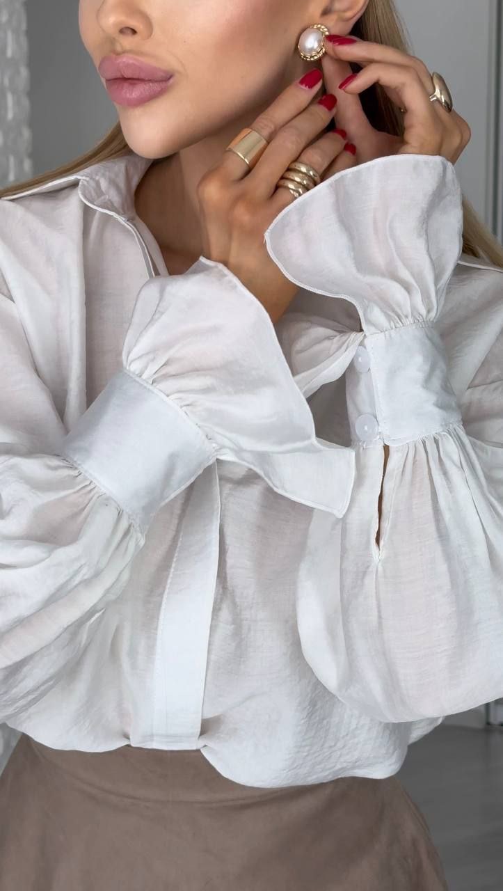 Balti marškiniai “Romantic”