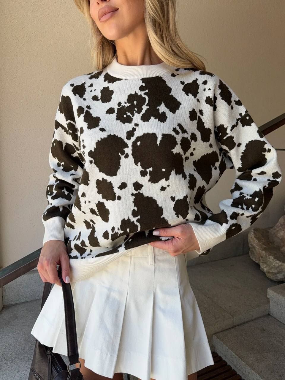 Megztukas “Cow” su vilna