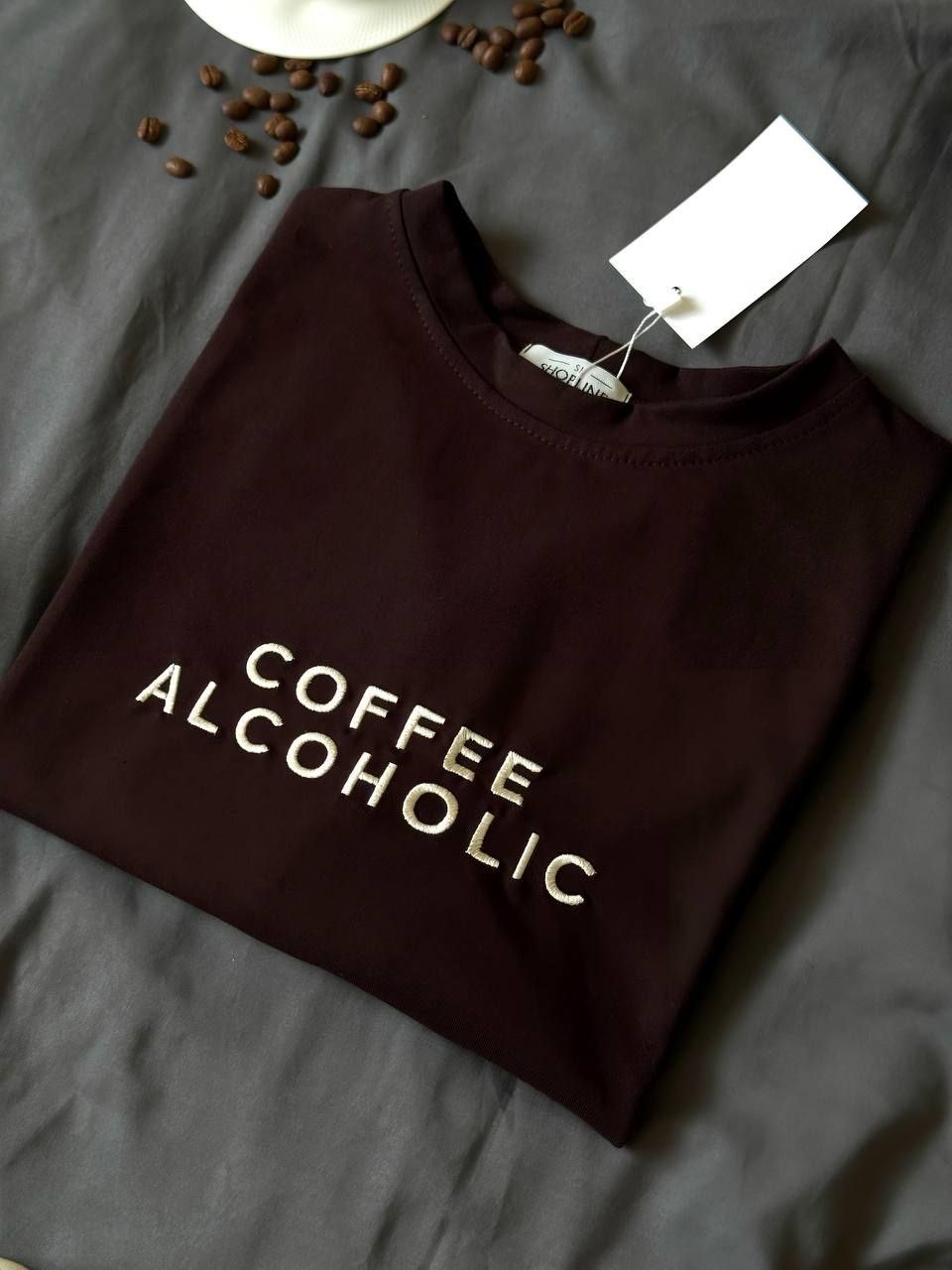Marškinėliai “Coffee alcoholic”