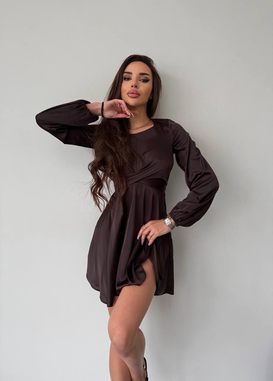 Rudos spalvos suknelė “Lili”