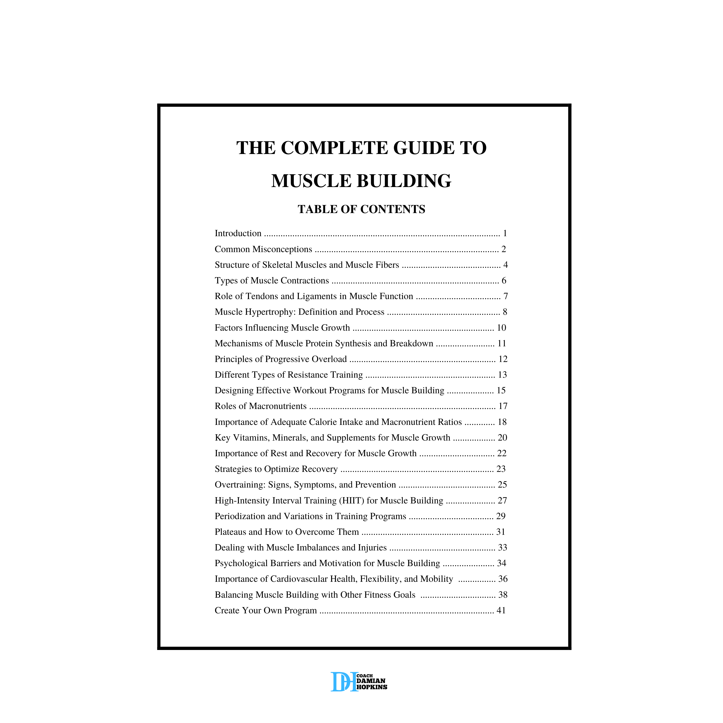 The Complete Guide to Muscle Building