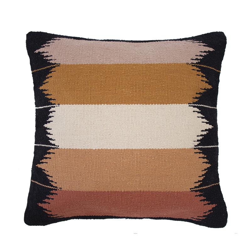 Echoes of Mexico – Handwoven Wool Cushion