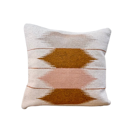 Echoes of Mexico – Handwoven Wool Cushion