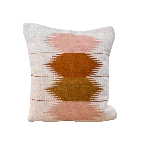 Echoes of Mexico – Handwoven Wool Cushion