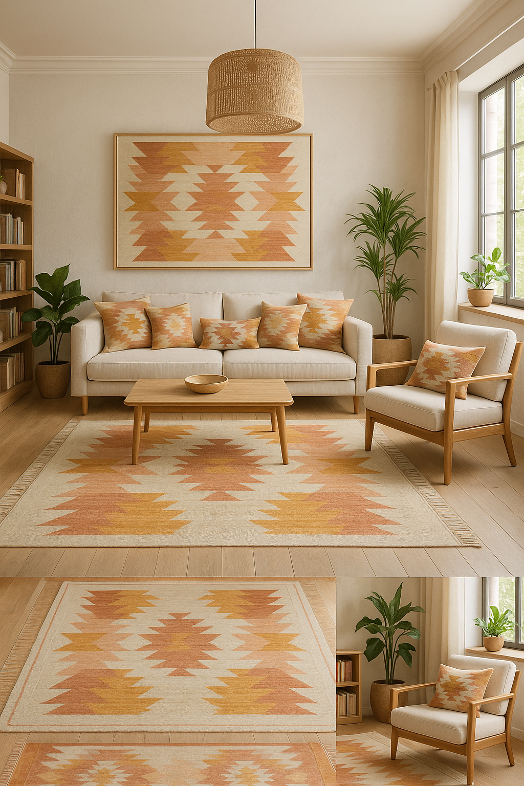 BUNDUQ Kilim Rug | Elegance in Color and Rustic Charm