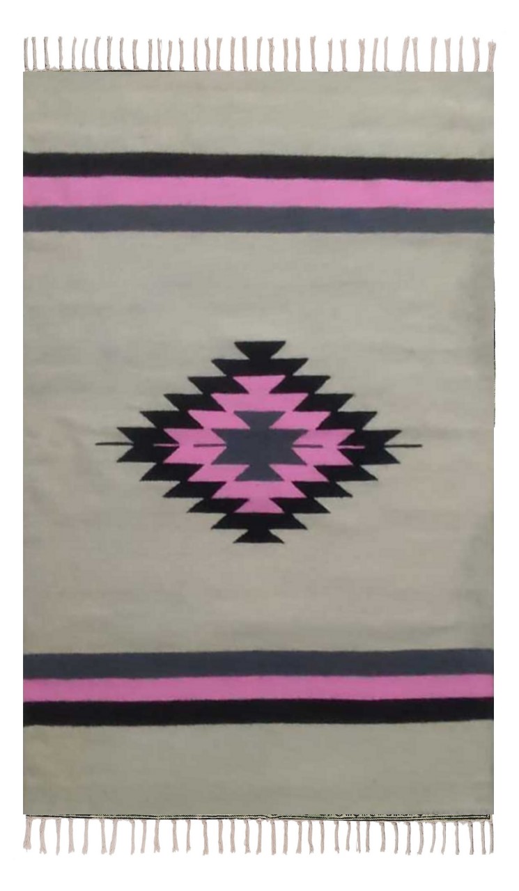 BUNDUQ Kilim | A Bold Fusion of Desert Rose and Mustard Tones