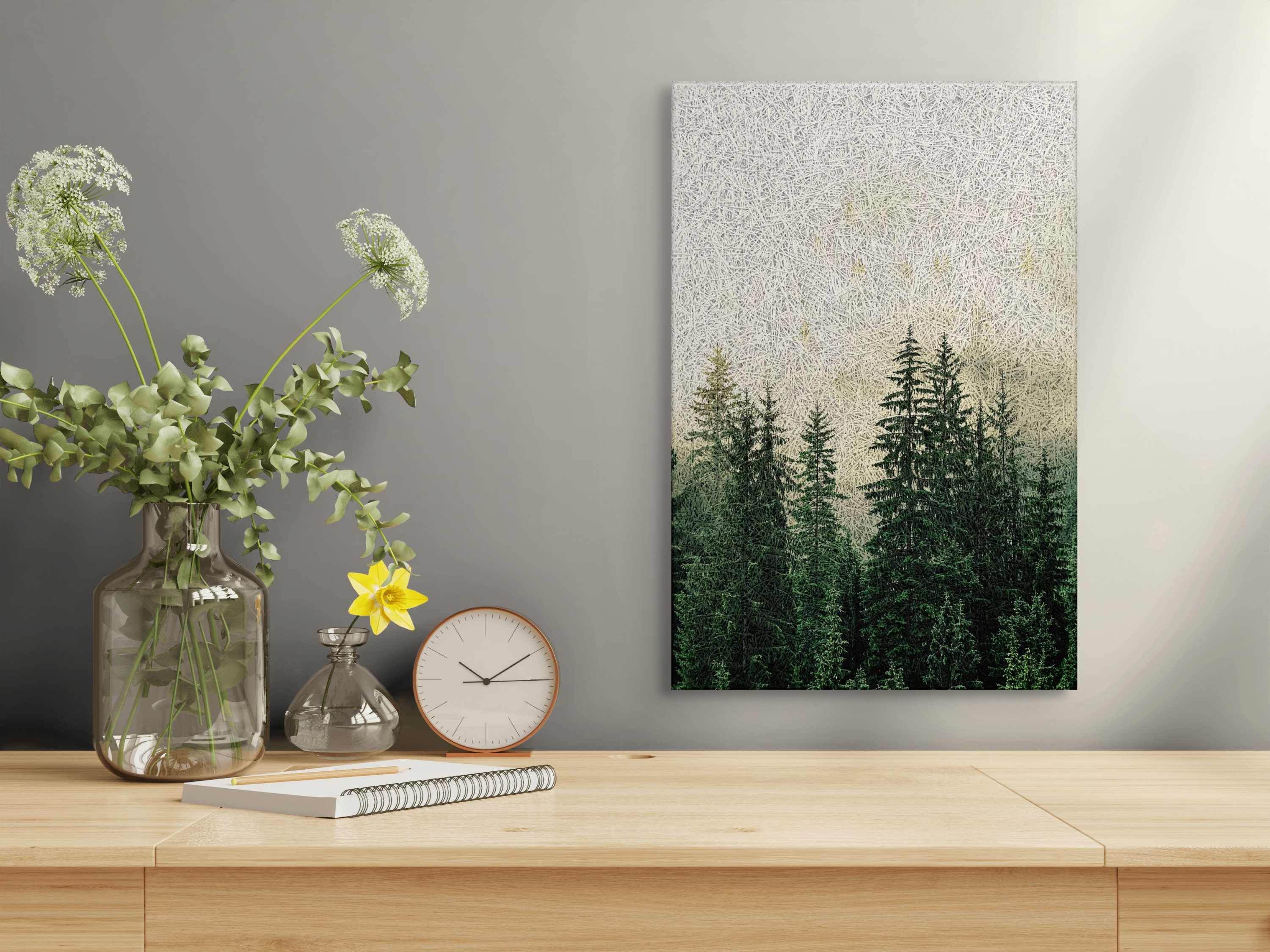 Evergreen Forest Acoustic Wall Panel