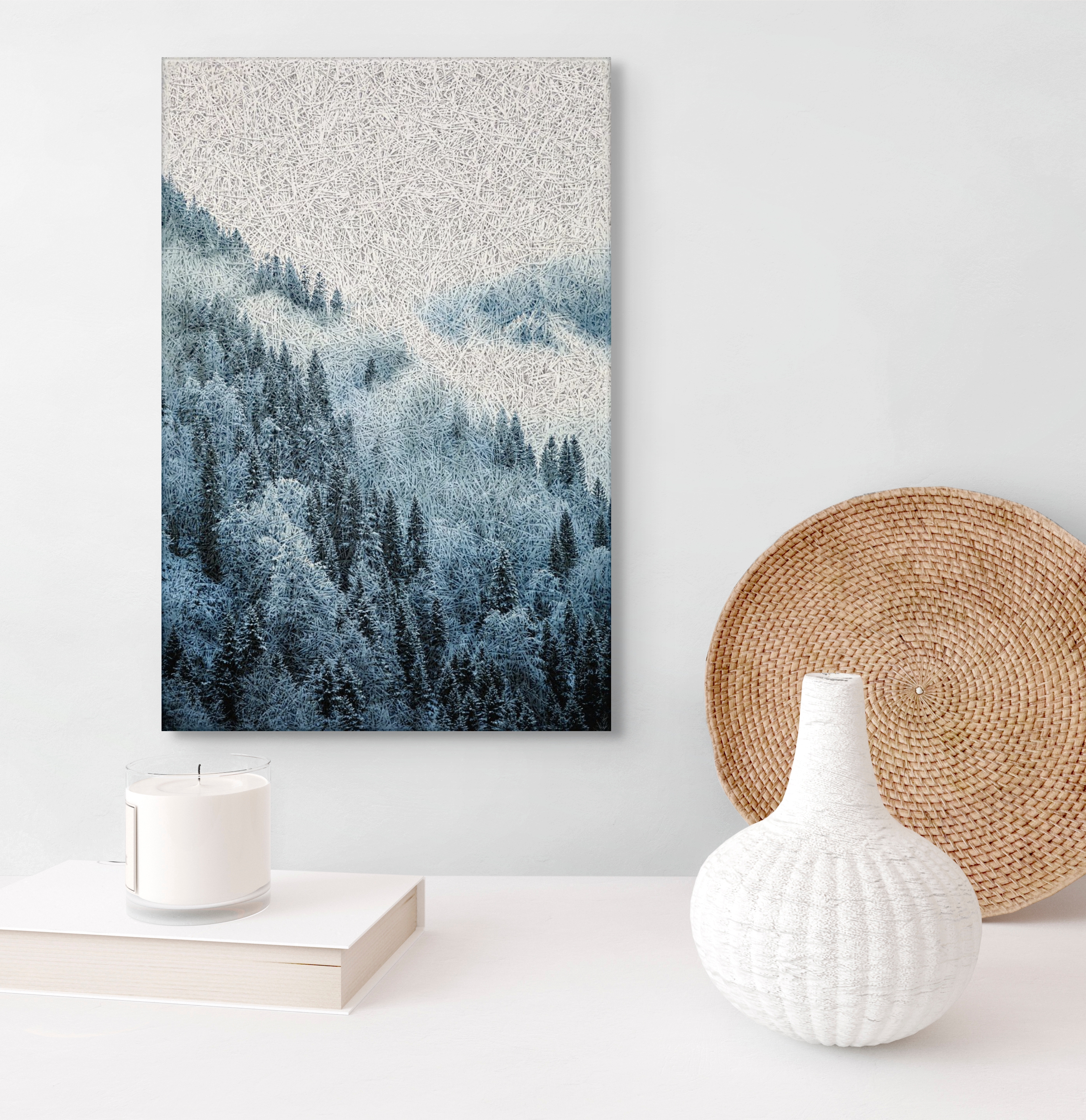 Nordic Blue Winter Acoustic Wall Panel