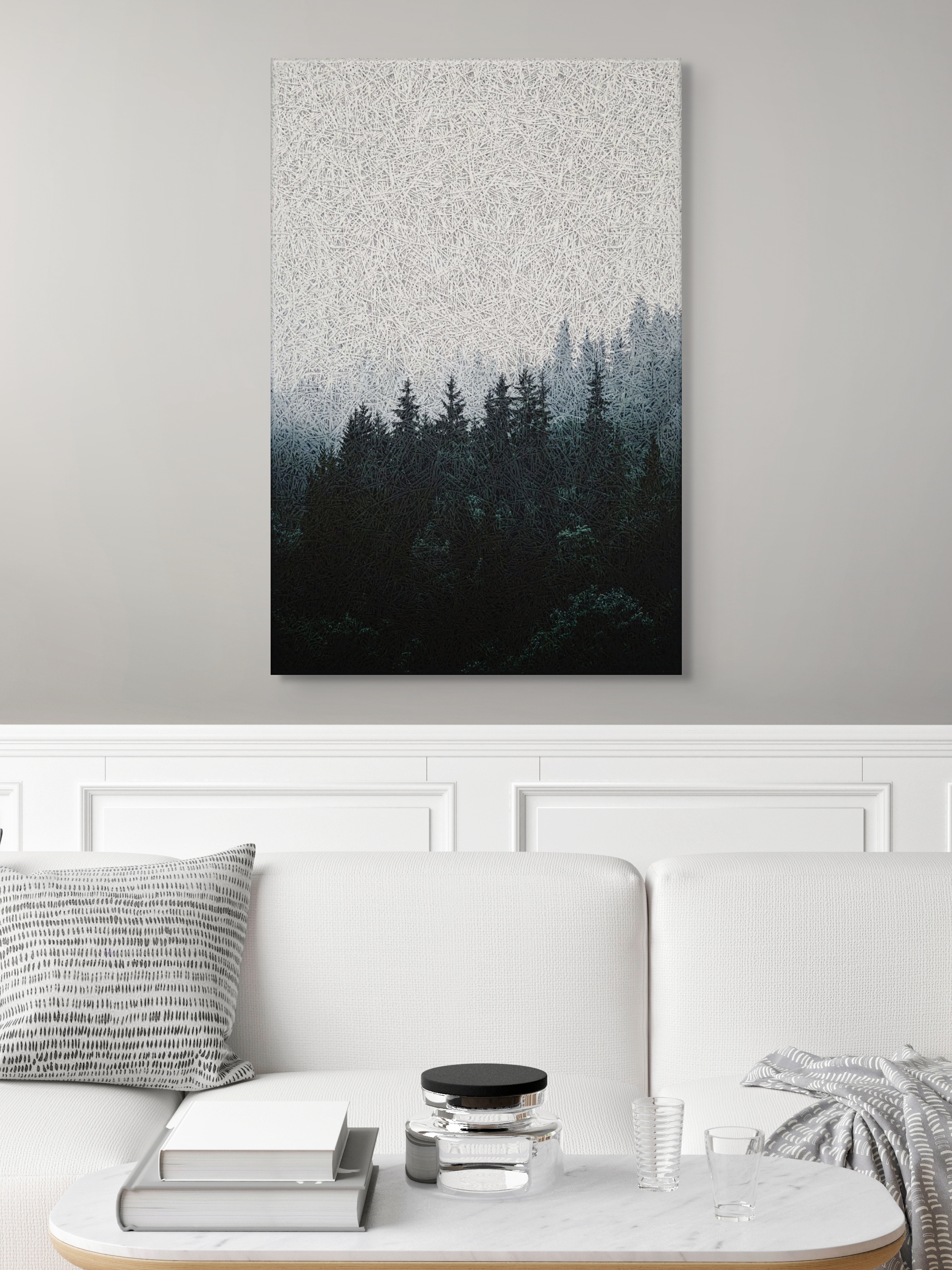 Mystic Shadow Forest Acoustic Wall Panel
