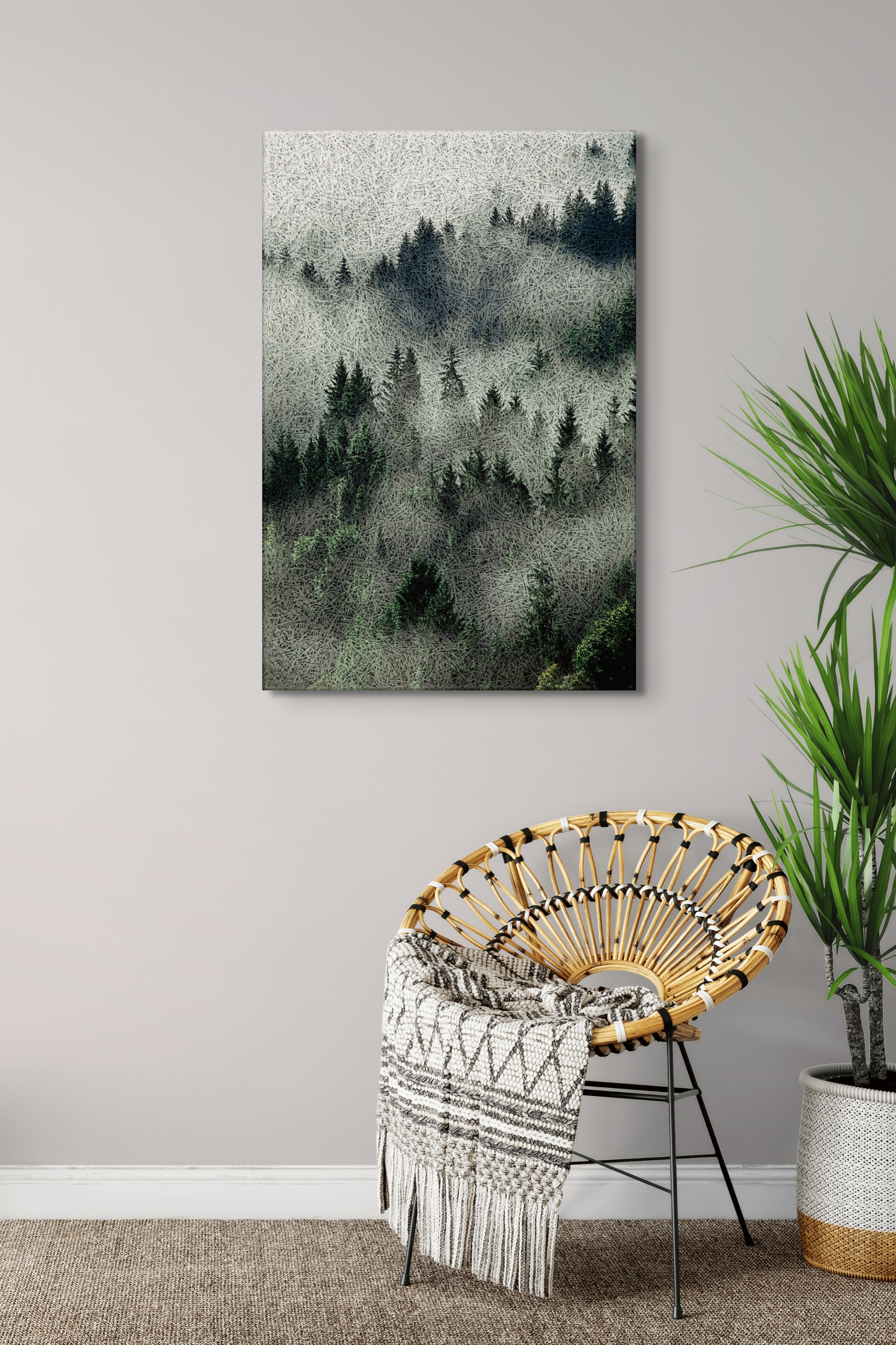 Misty Forest Acoustic Wall Panel