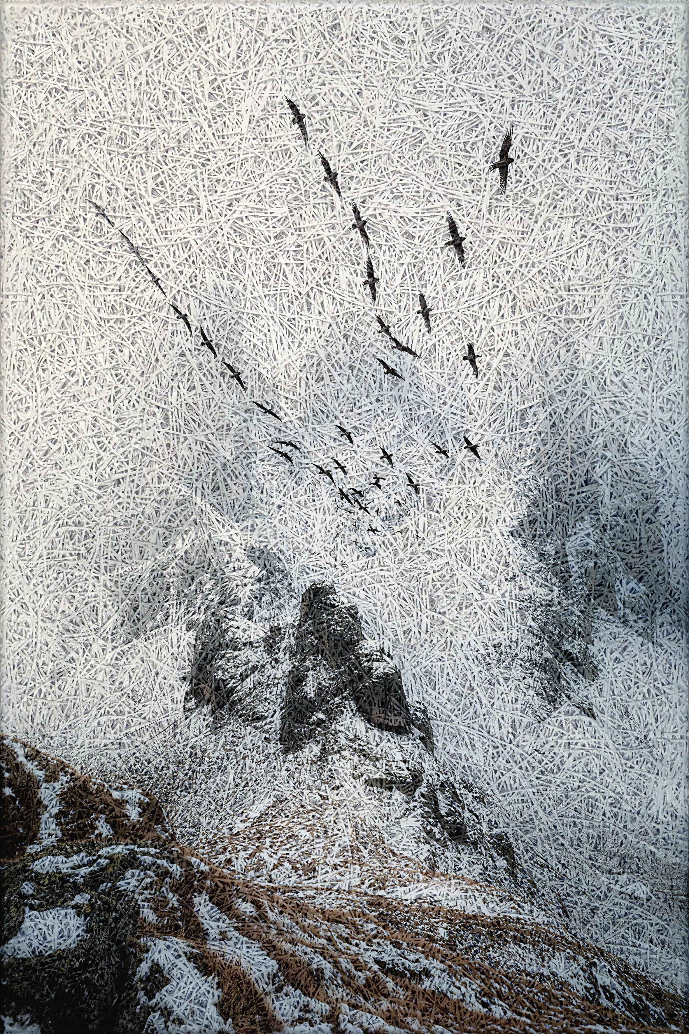 Soaring Peaks Acoustic Wall Panel