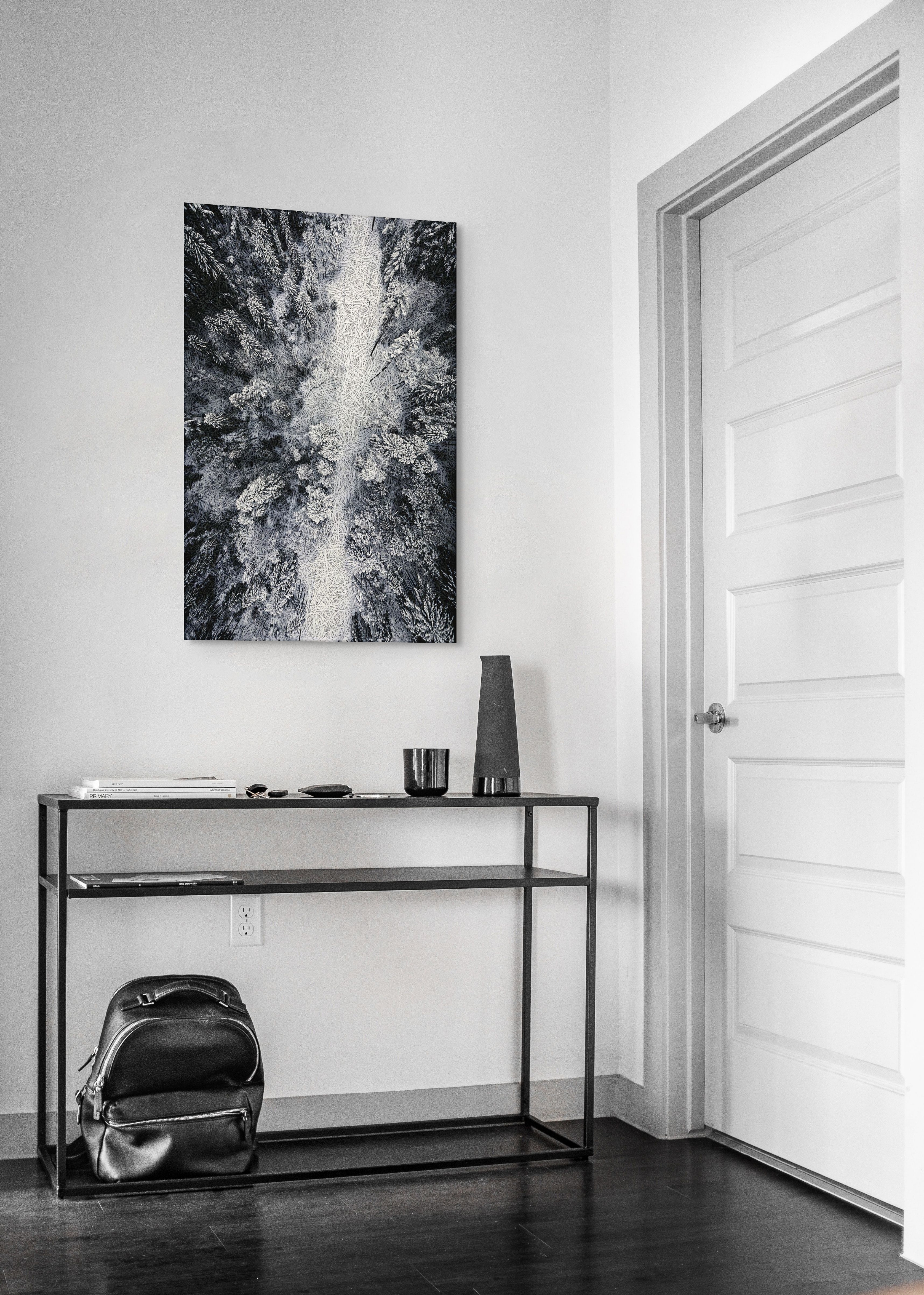 Aerial Winter Forest Acoustic Wall Panel