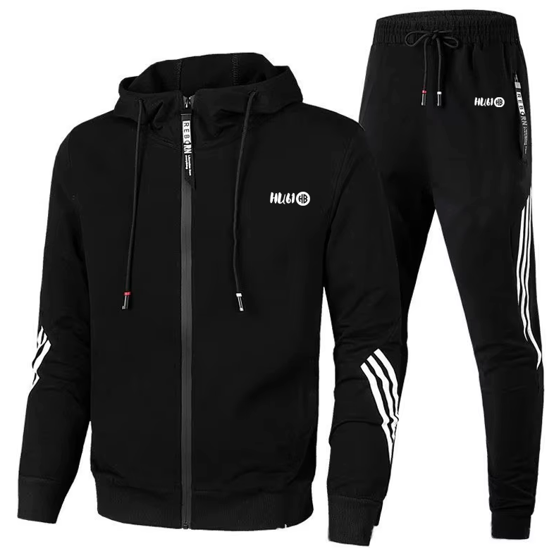 Men' track suit with side stripe