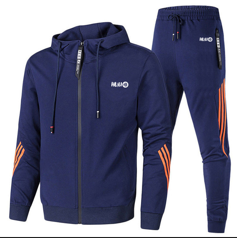 Men' track suit with side stripe