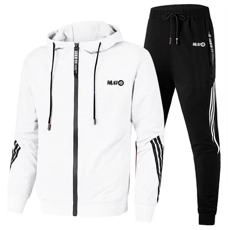 Men' track suit with side stripe