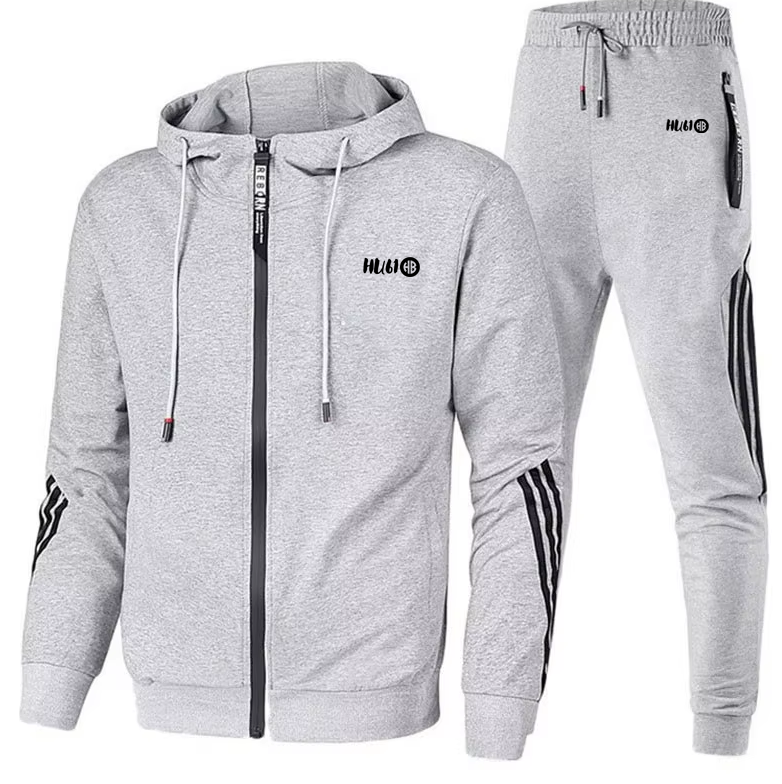 Men' track suit with side stripe