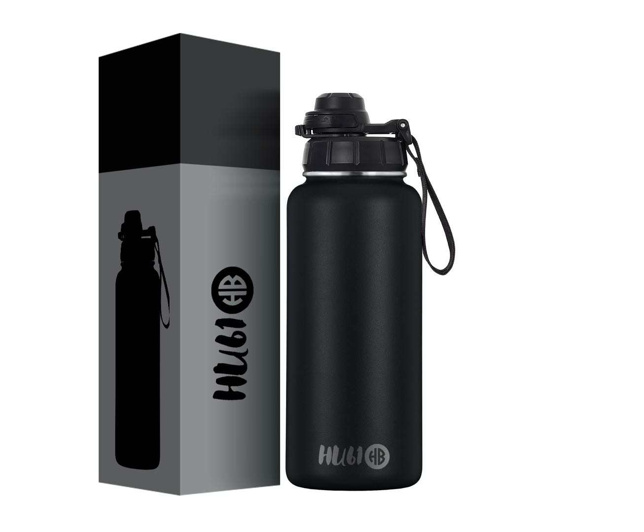 Double walled wide mouth thermos with 2 in 1 cover