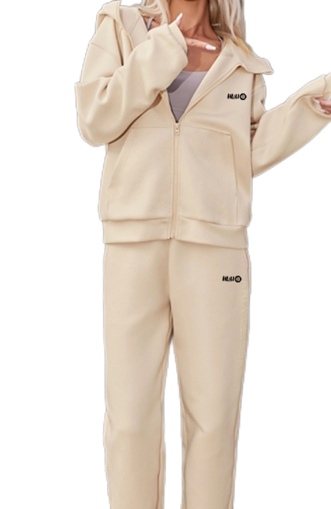 Women' track suit plain - off white