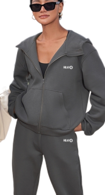 Women' track suit plain - grey