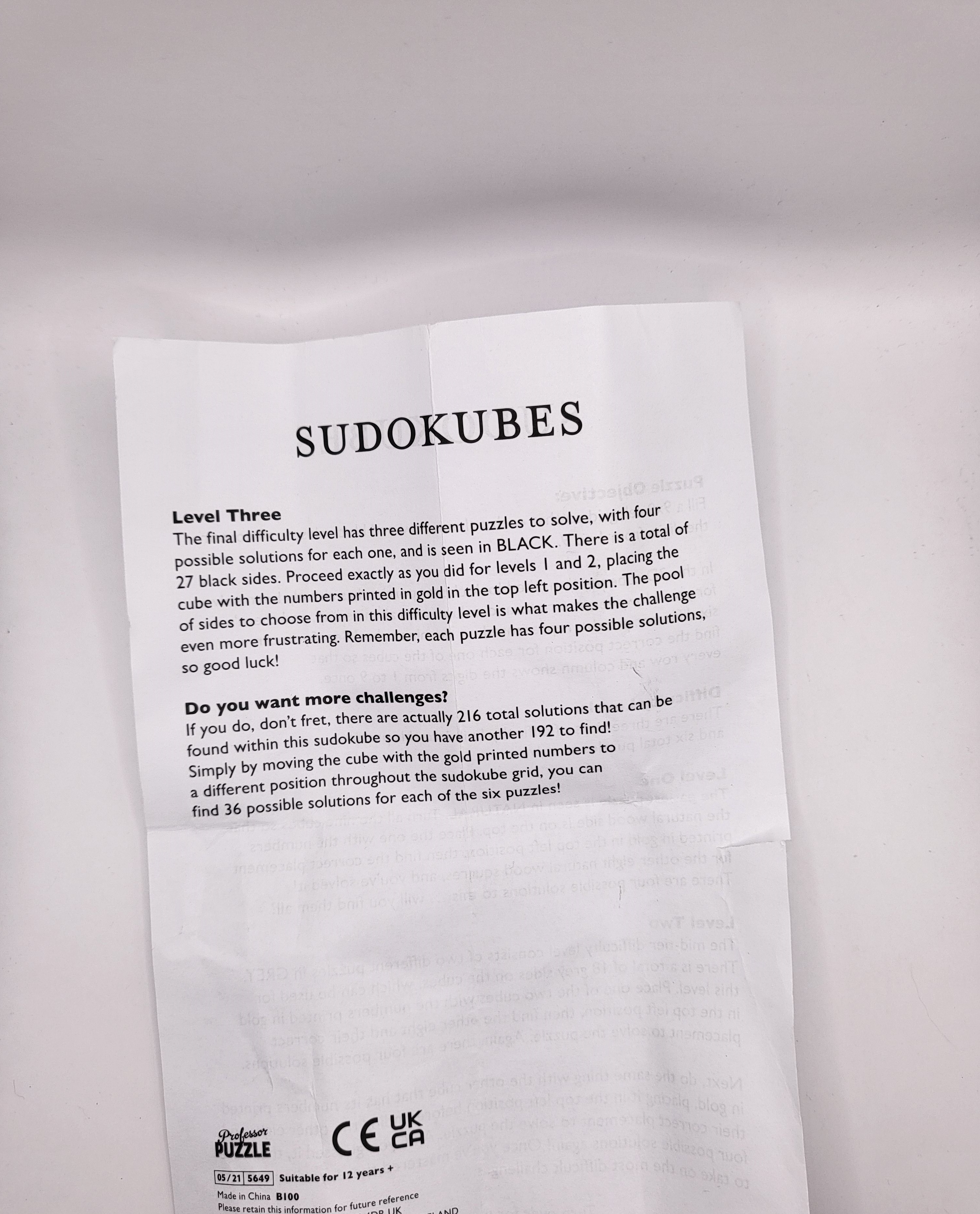 Sudoku Galvosūkis „Sudokubes“