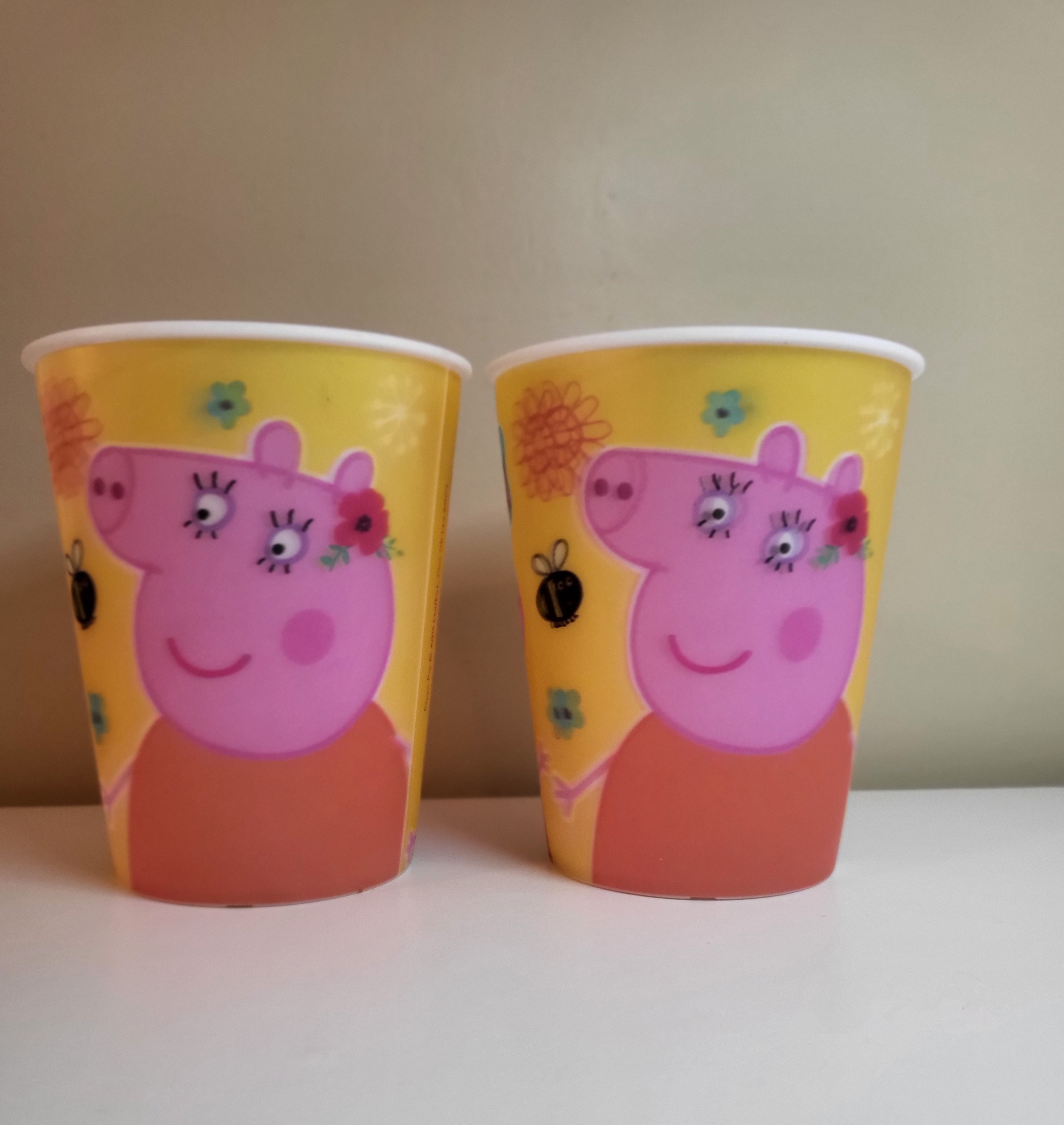 "PEPPA PIG" VAIKIŠKI PUODELIAI 2 VNT