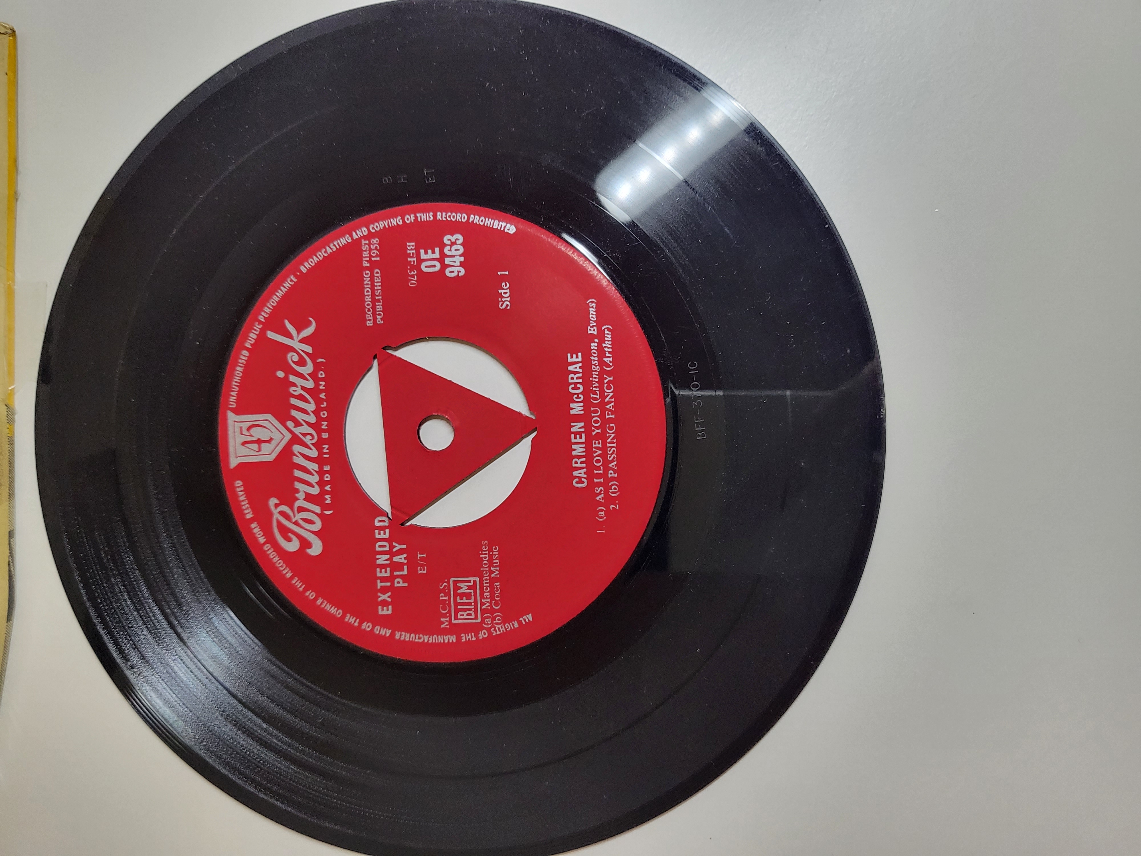 "CARMEN MCRAE" VINILINĖ PLOKŠTELĖ