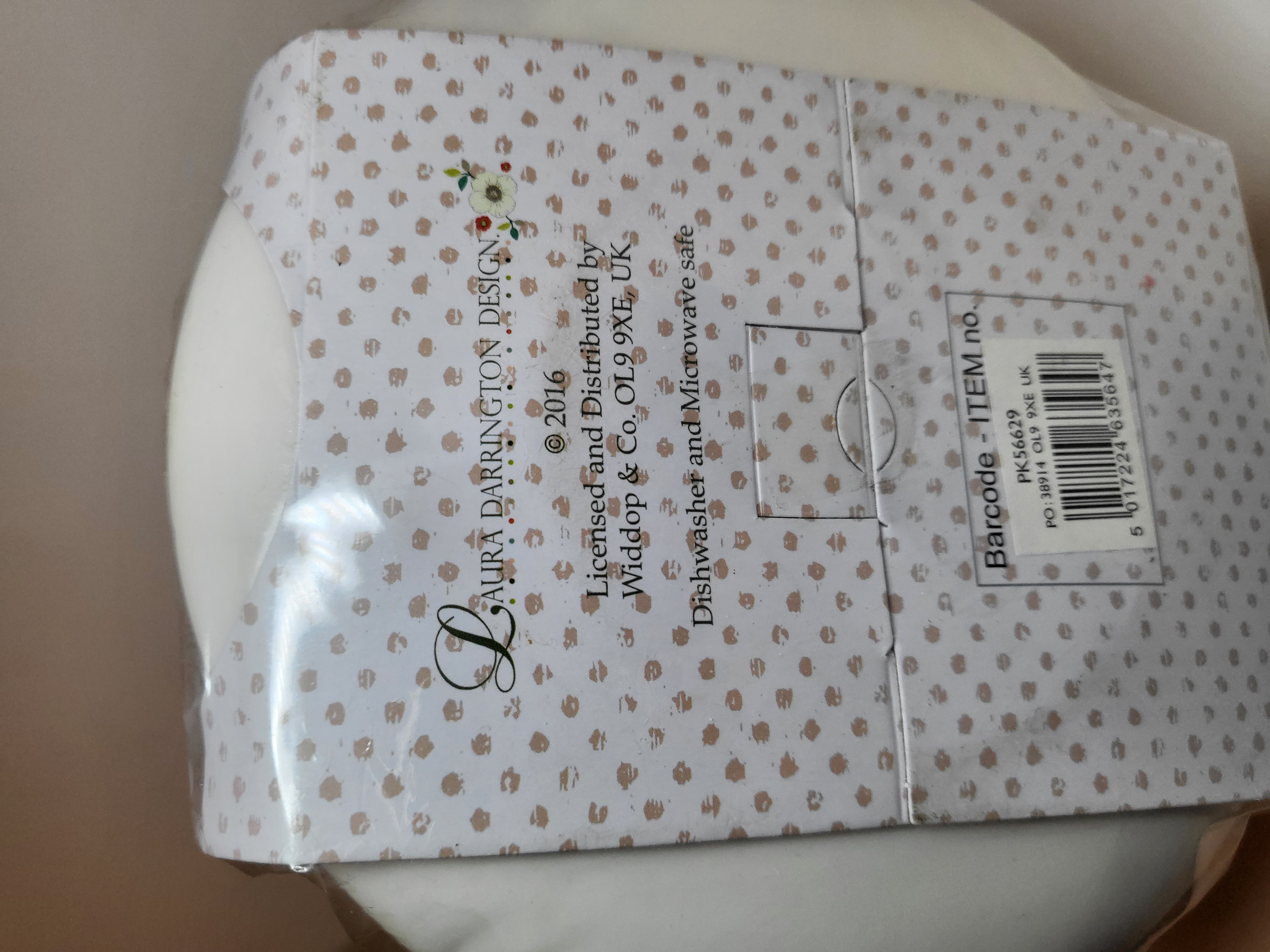 "LAURA DARRINGTON" ARBATOS PUODELIS SU LĖKŠTUTE