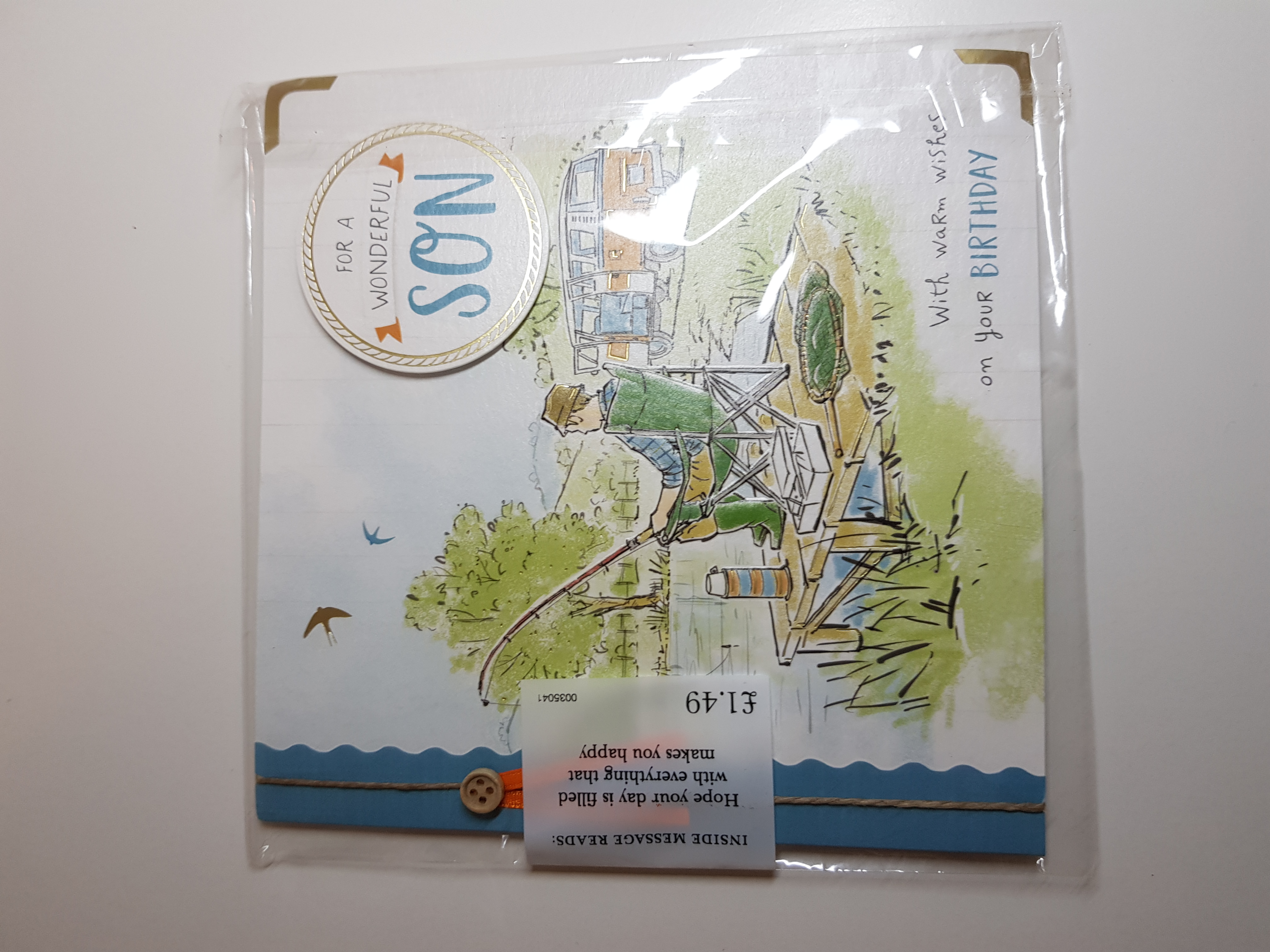 SVEIKINIMO ATVIRUKAS SŪNUI "VIP COLLECTION"