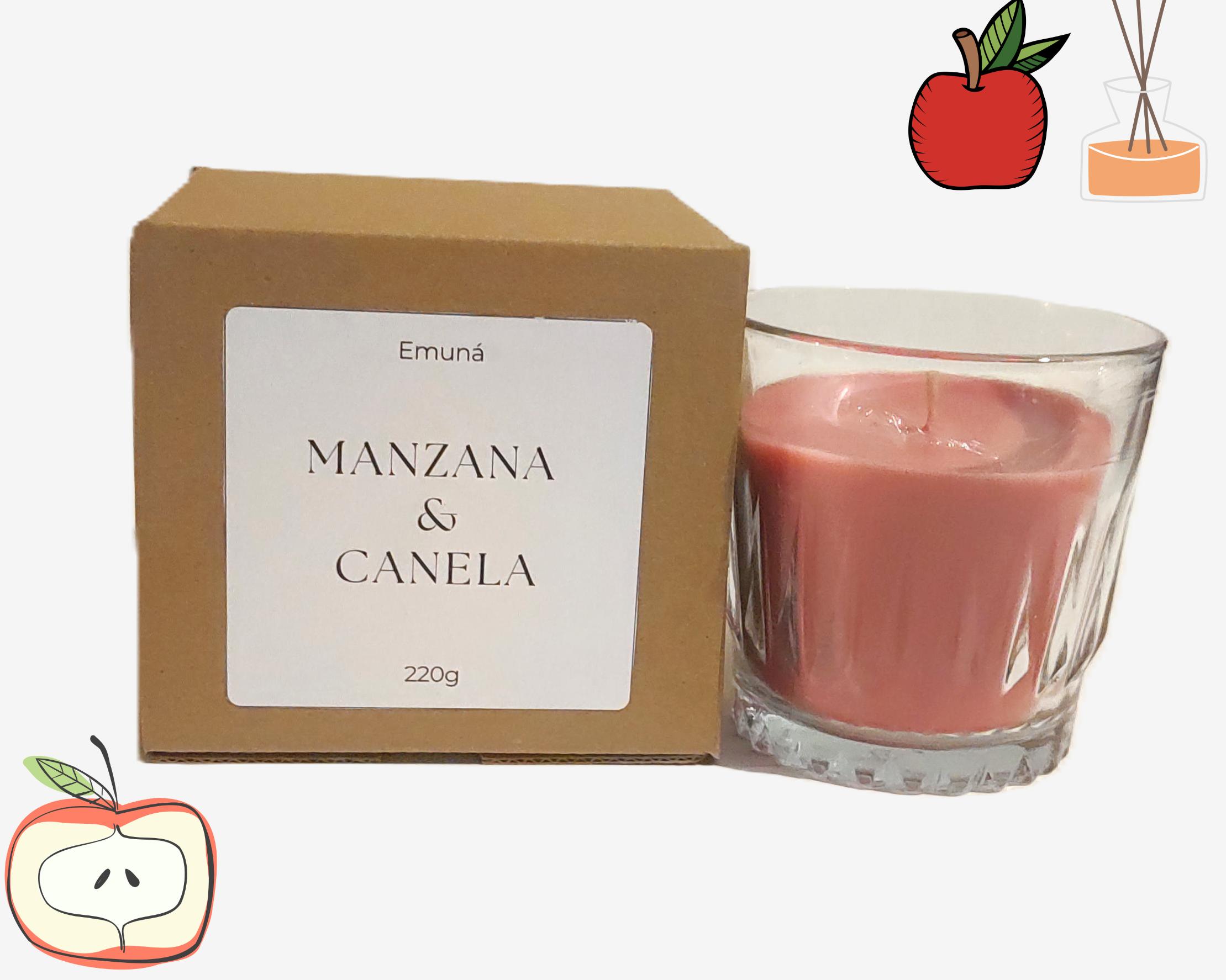 Vela Aromática de Manzana Canela