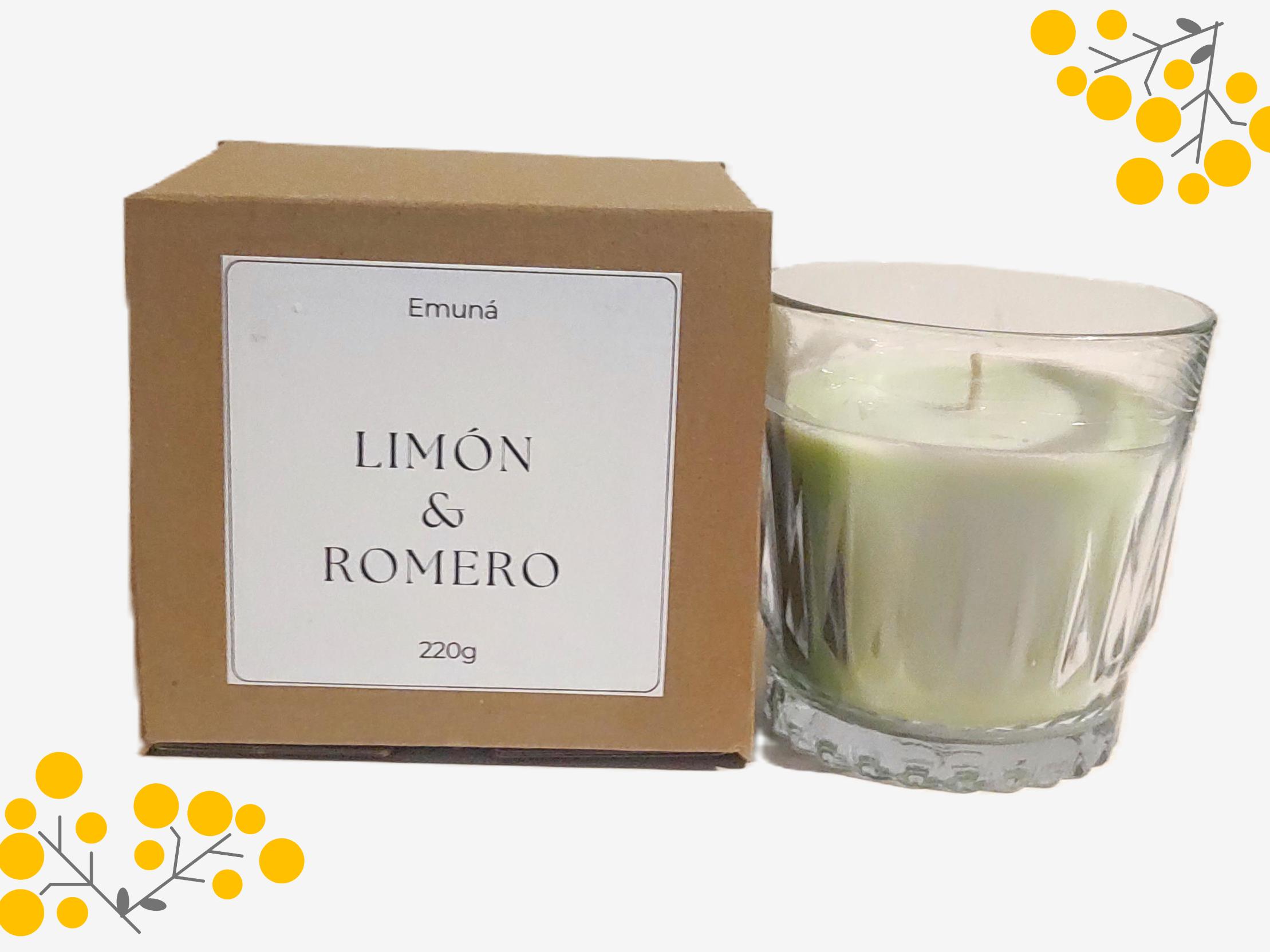 Vela  Aromática de Limón Romero 
