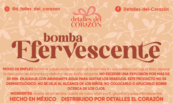 Bombas Efervescentes de baño