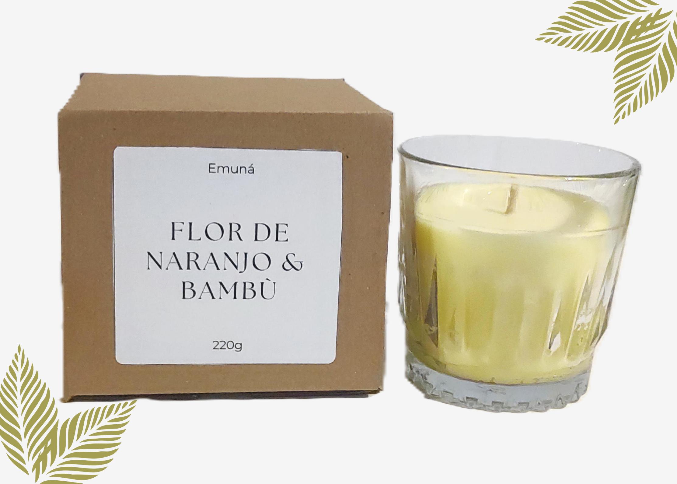 Vela Aromática de Flor de Naranjo y Bambú 